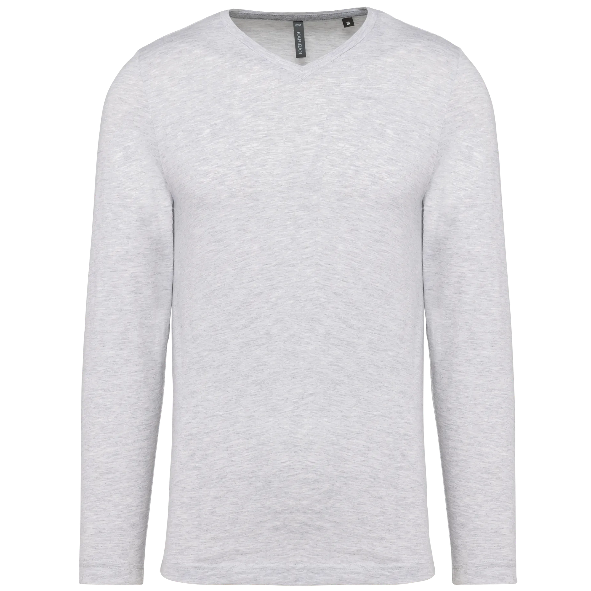 Herren Langarm-T-Shirt V-Ausschnitt