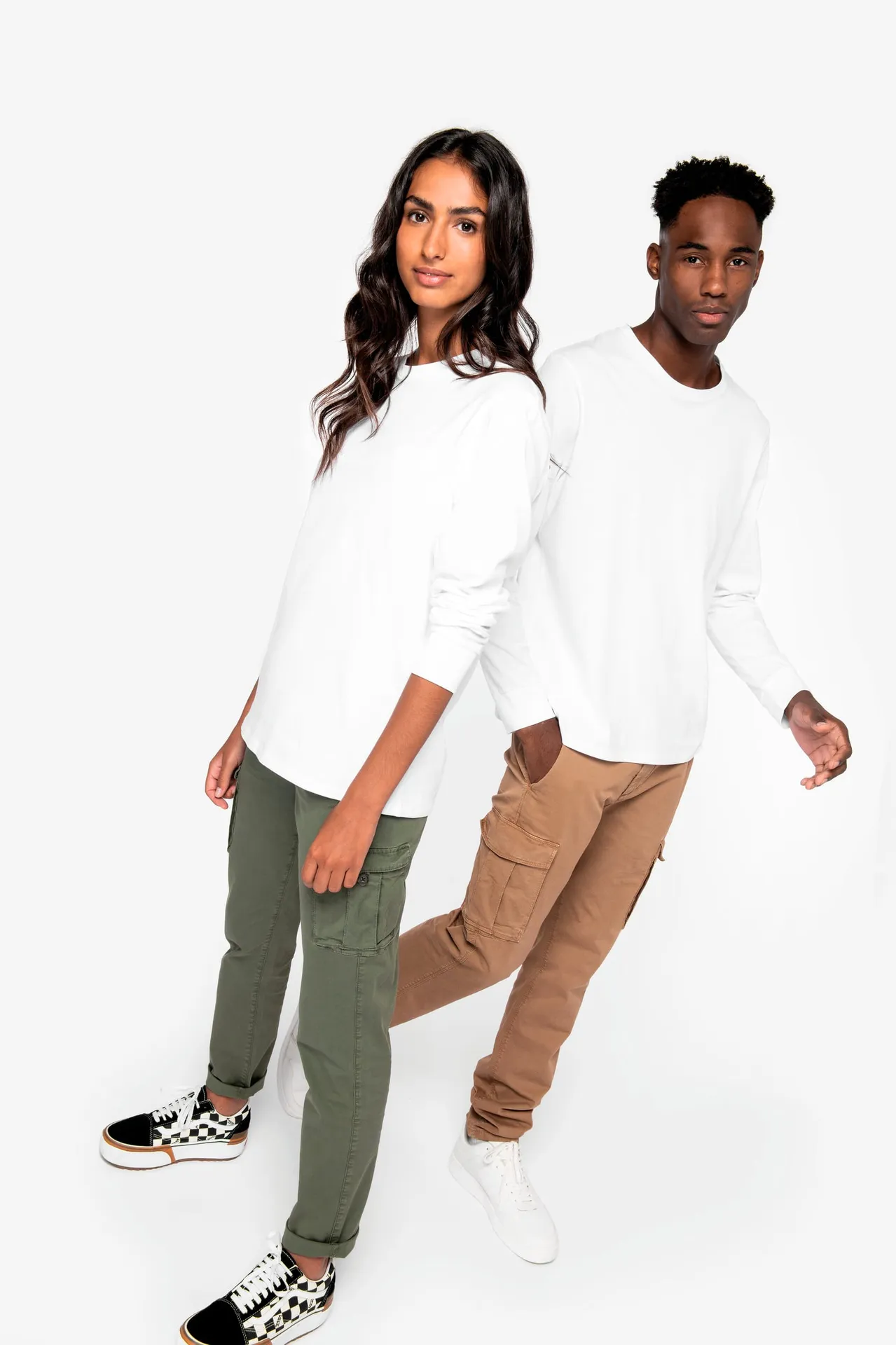 Umweltfreundliche ausgewaschene Cargohose für Damen