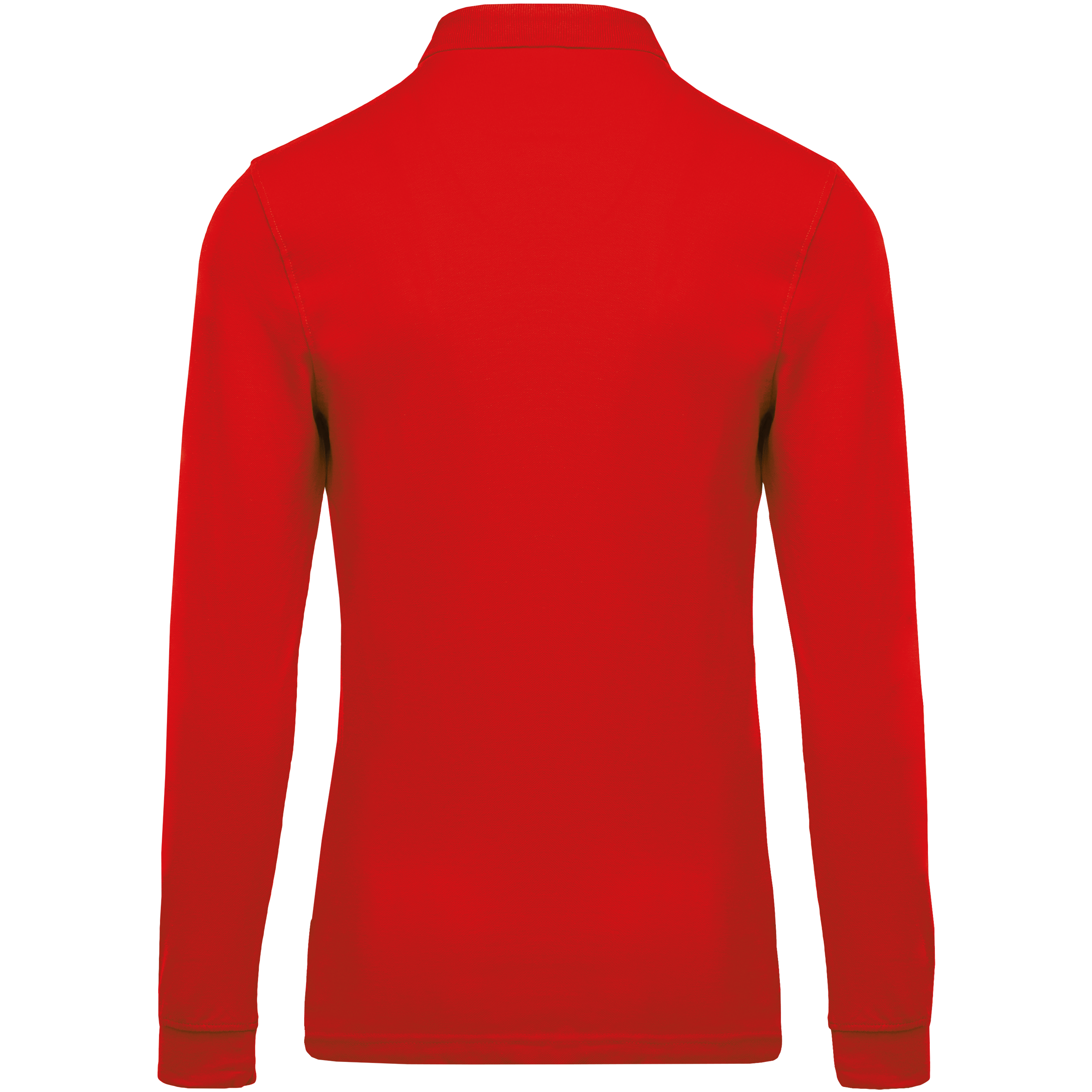 Herren Langarm-Polohemd. Baumwollpiqué