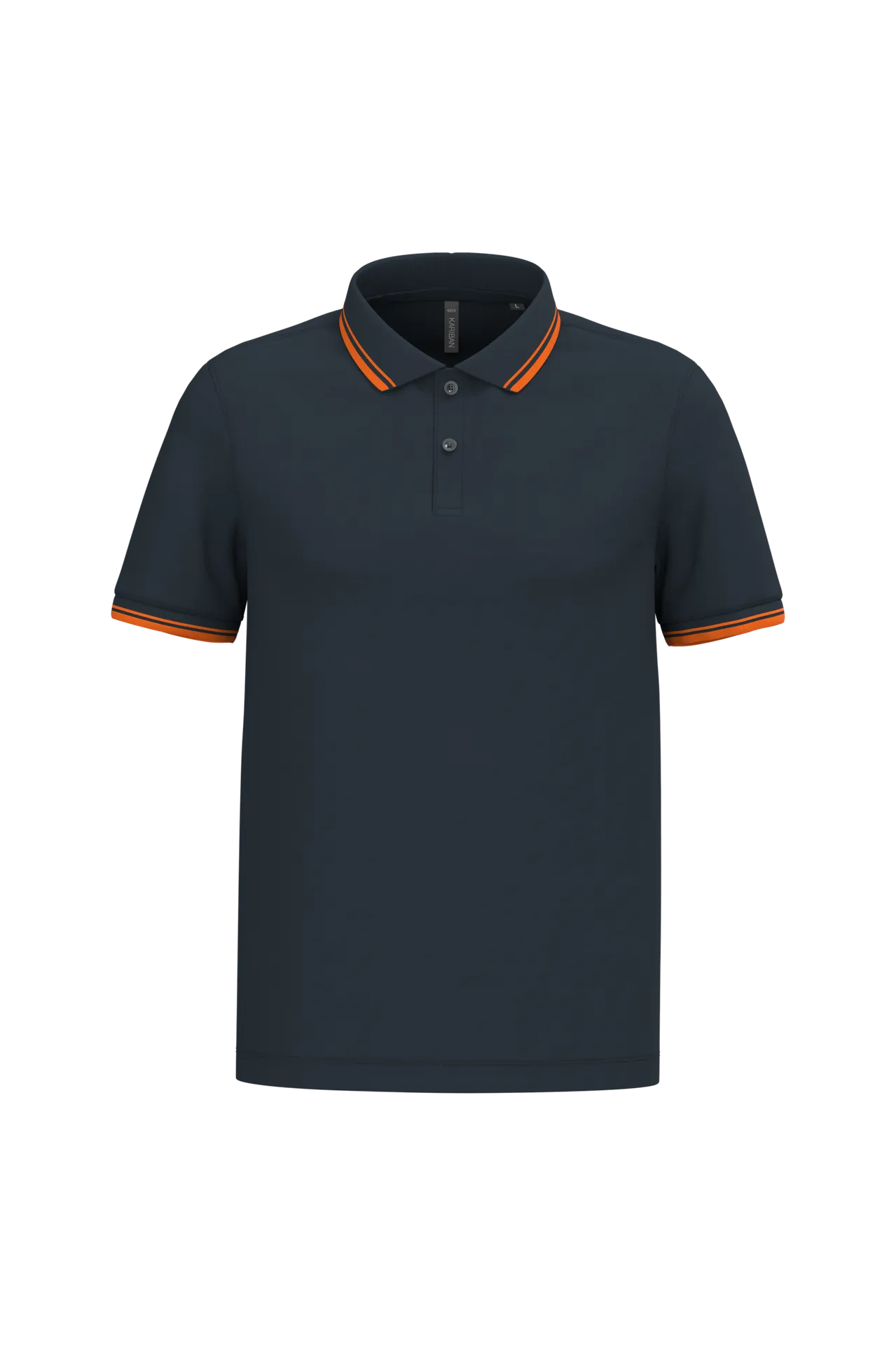 Herren Poloshirt mit kurzen Ärmeln und kontrastfarbenen Paspeln