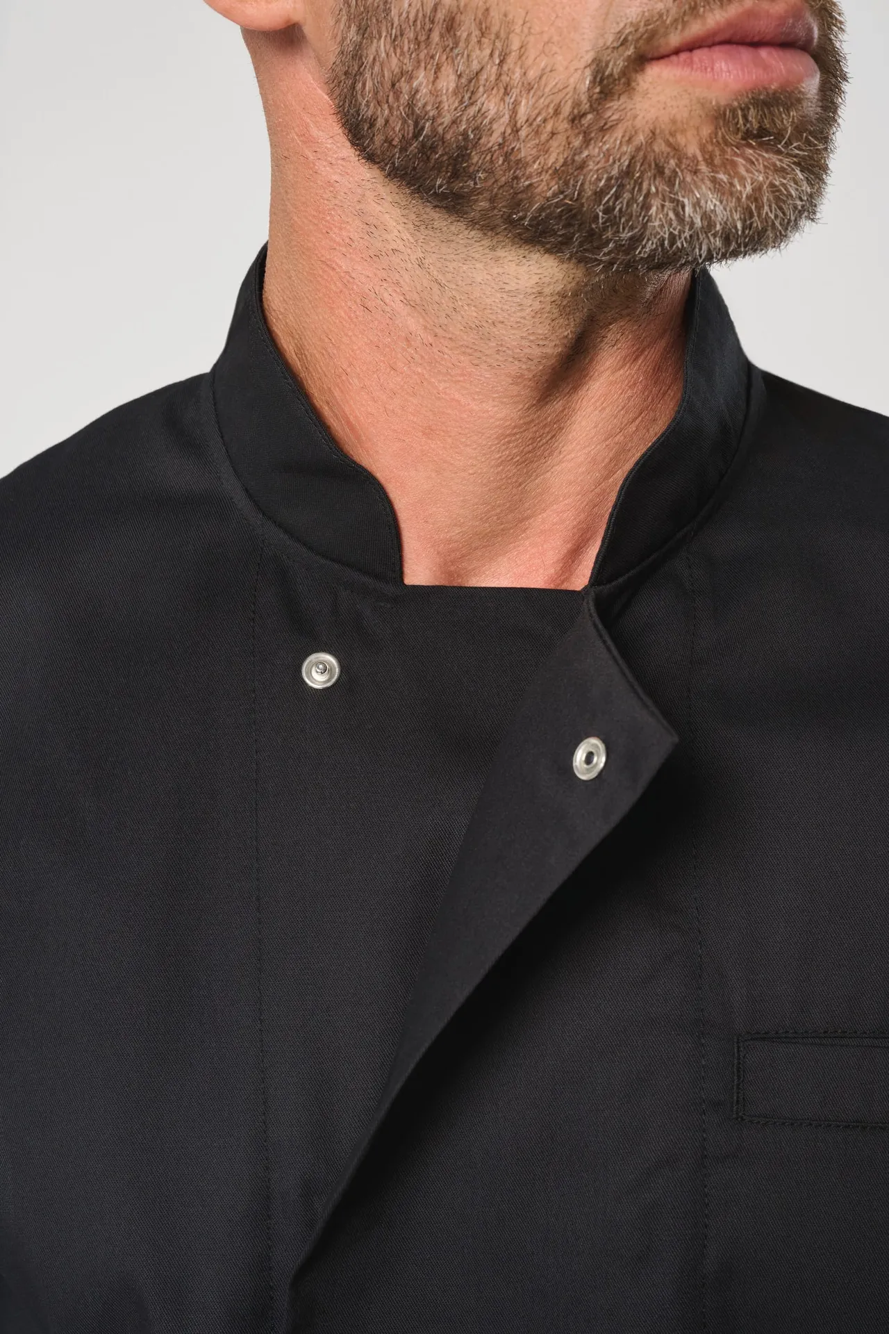 Umweltfreundliche Unisex-Kochjacke mit langen Ärmeln