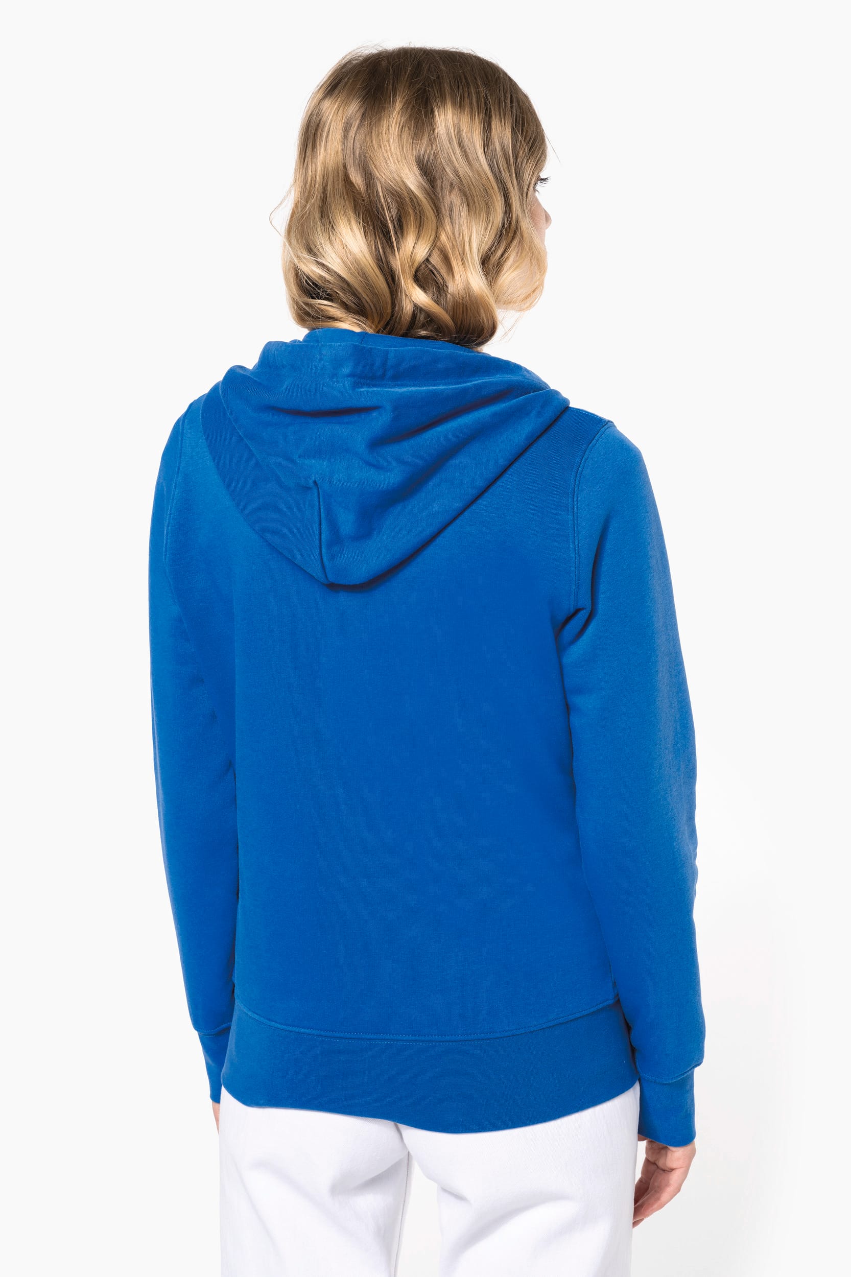 Umweltfreundliches Kapuzensweatshirt mit Reißverschluss Damen