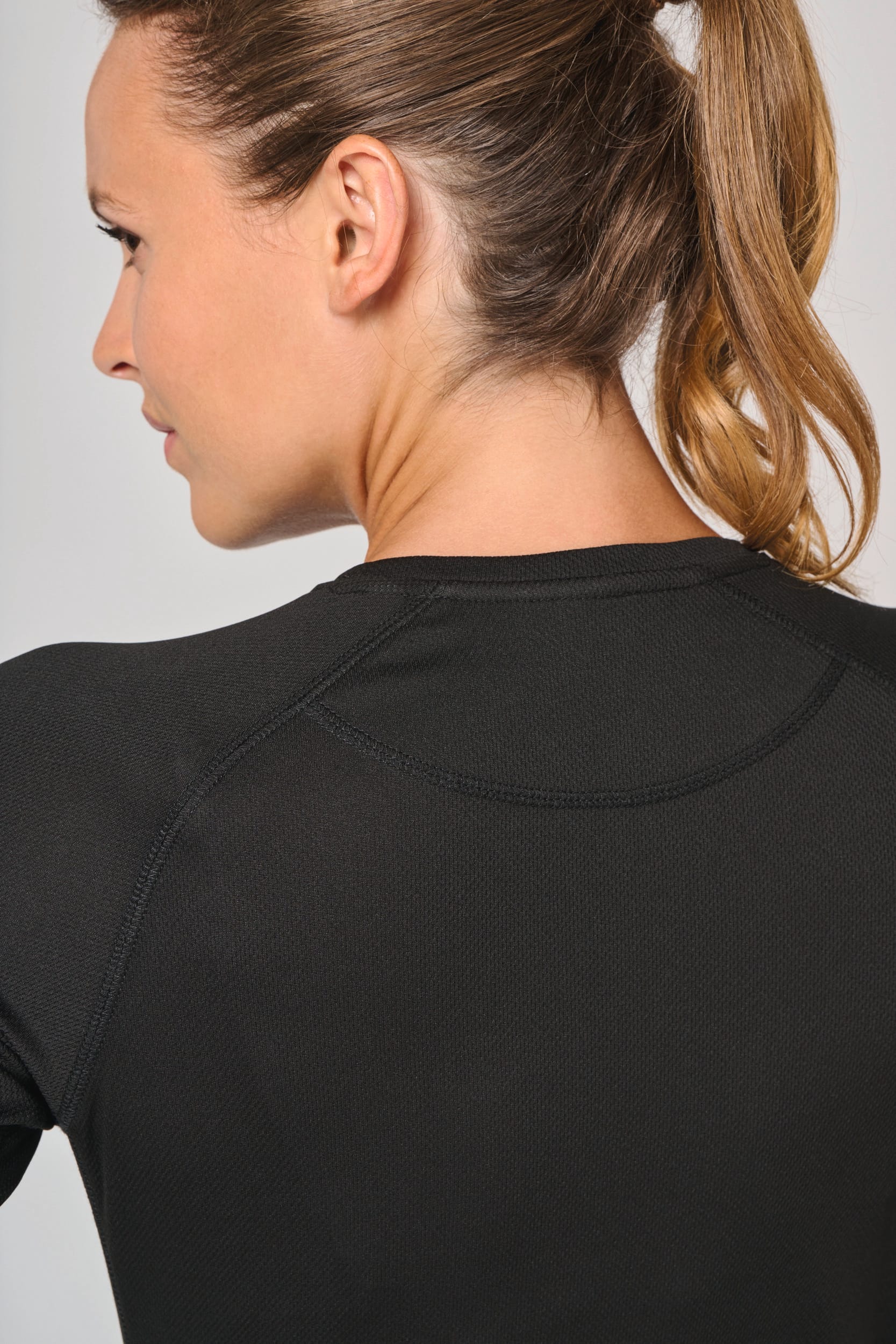 Damen Basic Sport Funktionsshirt Langarm