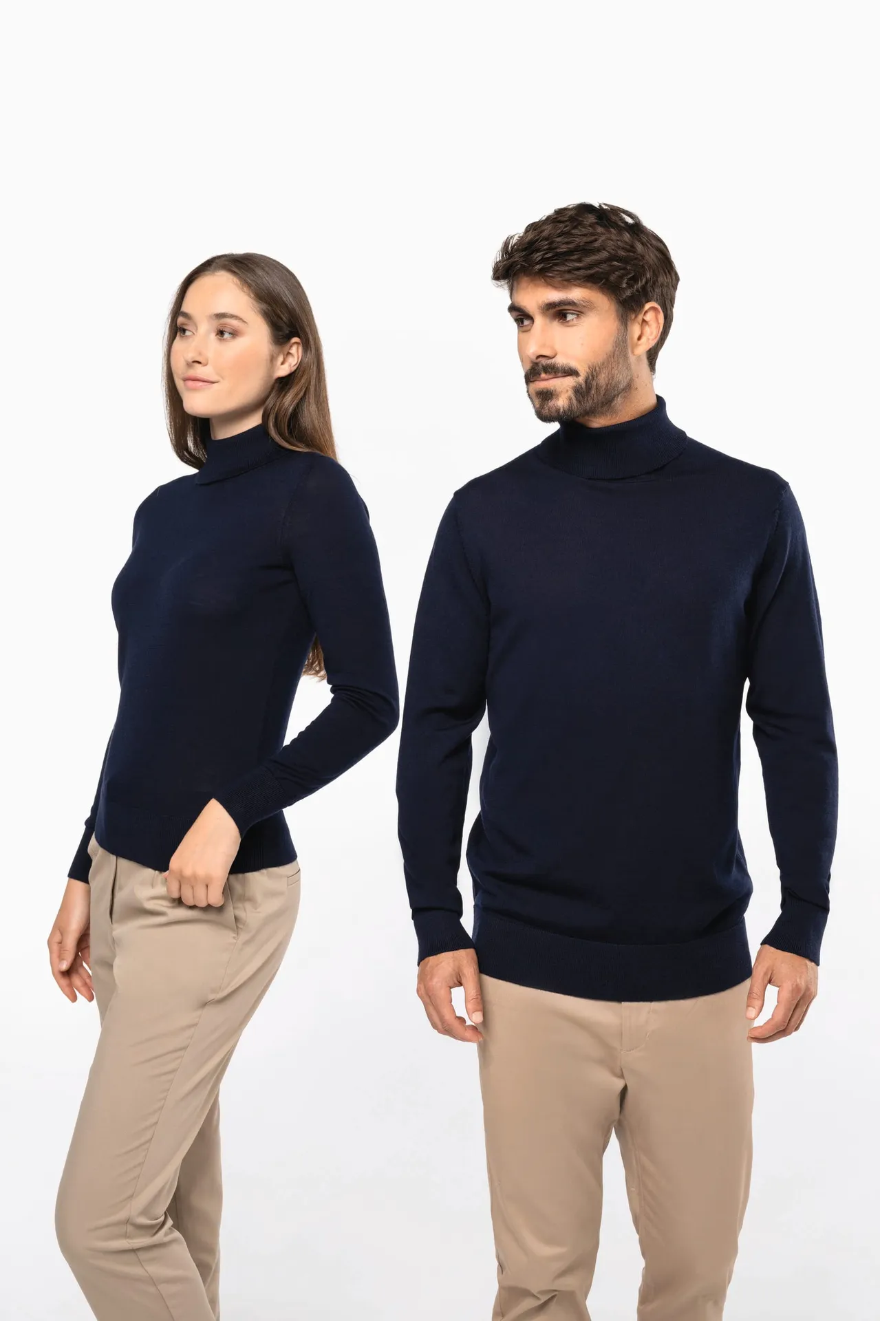 Merino-Damenpullover mit Rollkragen