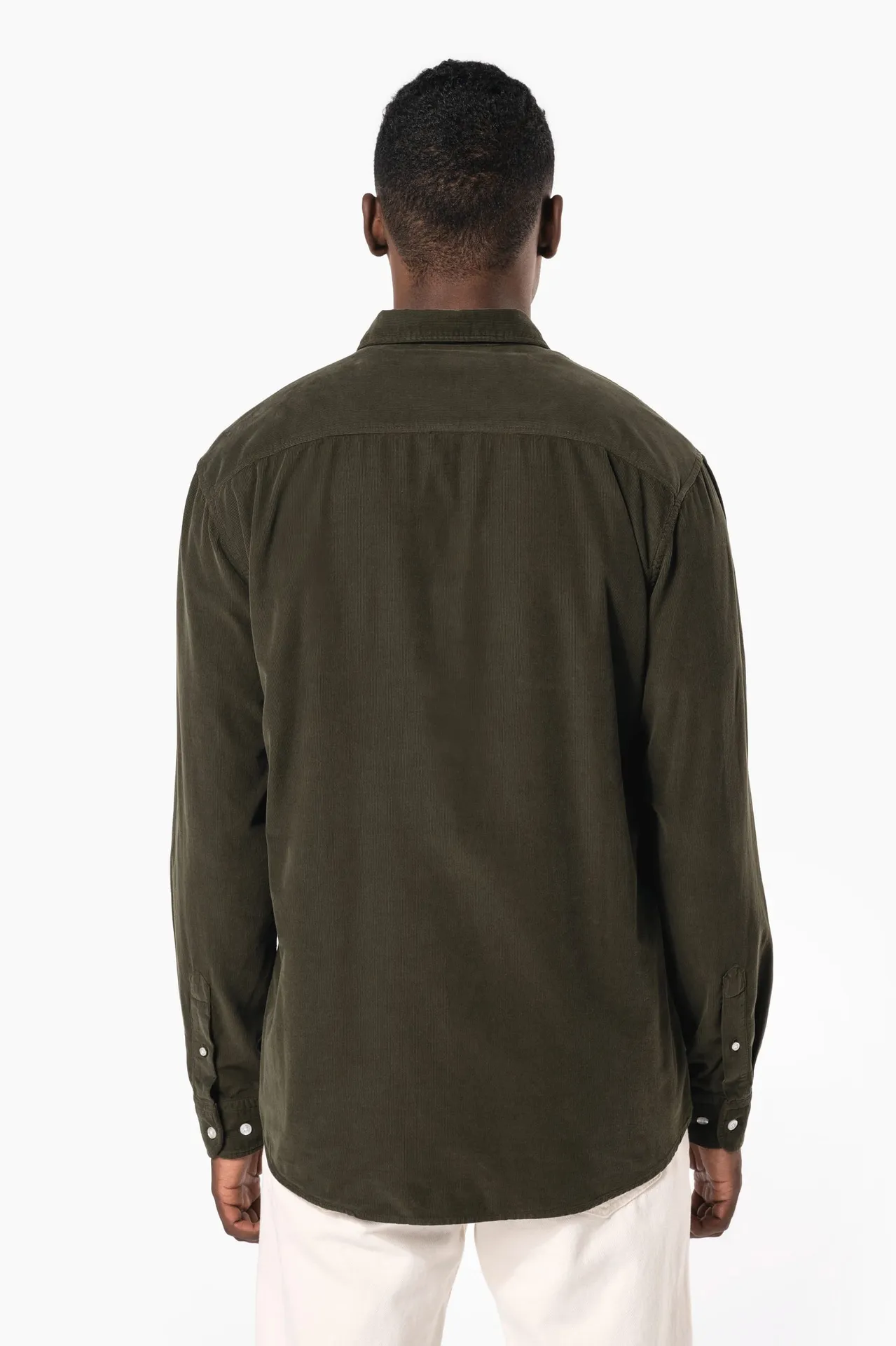 Langarmhemd aus Velours, für Herren