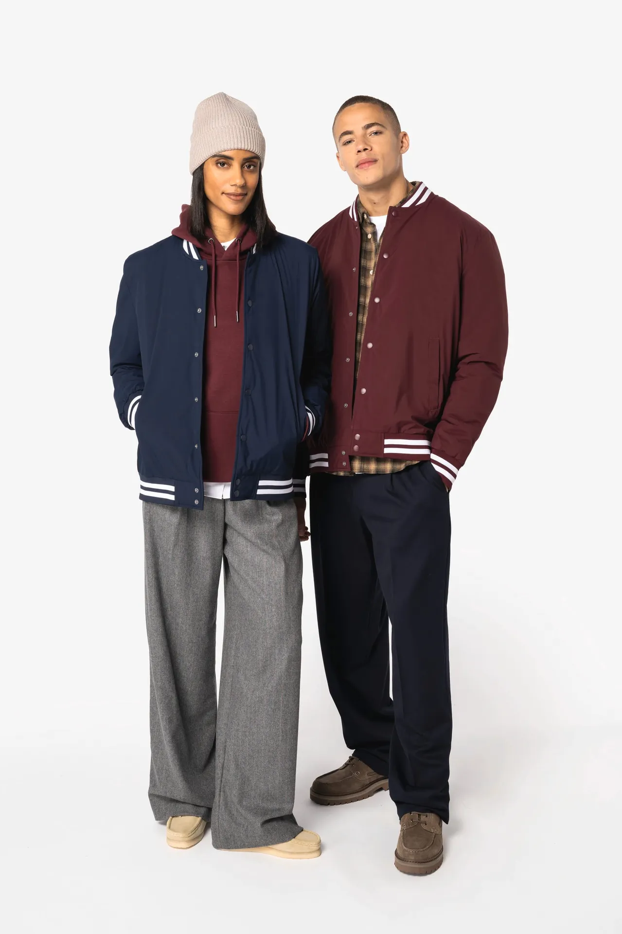 Umweltfreundliche wattierte Unisex-Teddyjacke