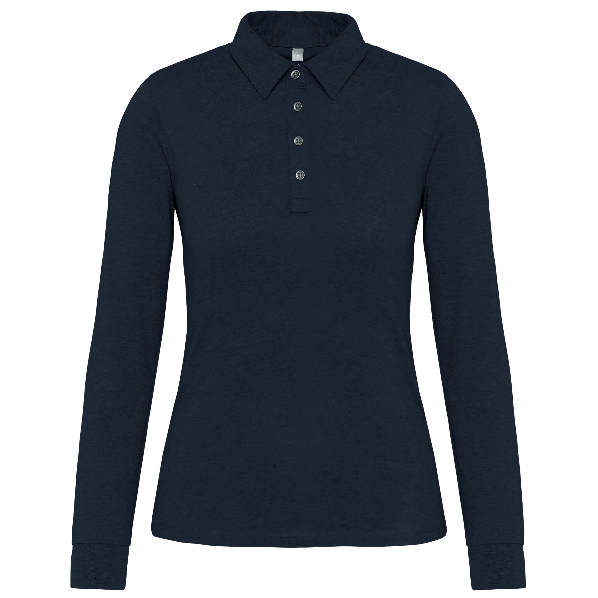 Langarm-Polohemd für Damen aus Jersey