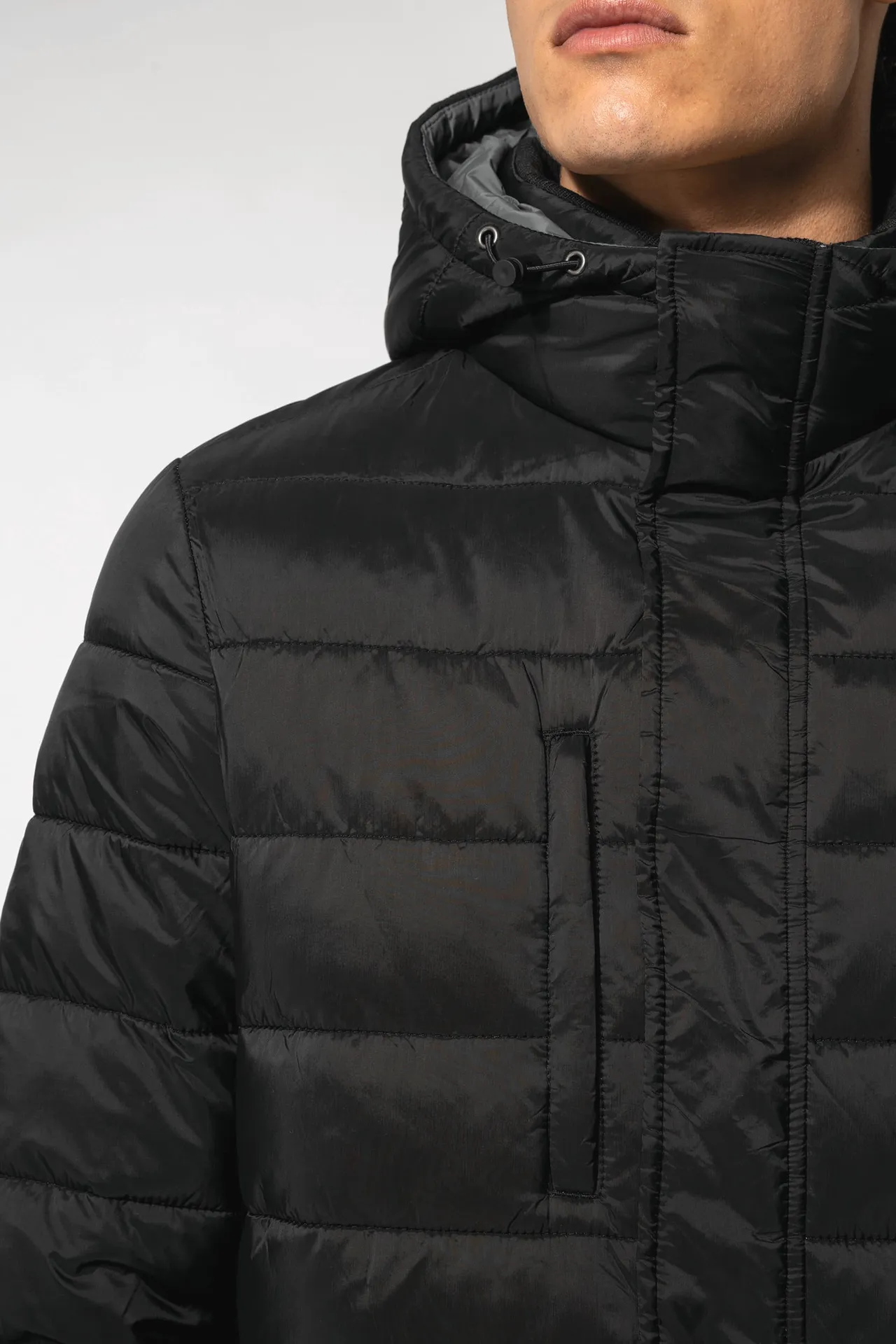 Leichter Herren-Daunenparka mit Kapuze