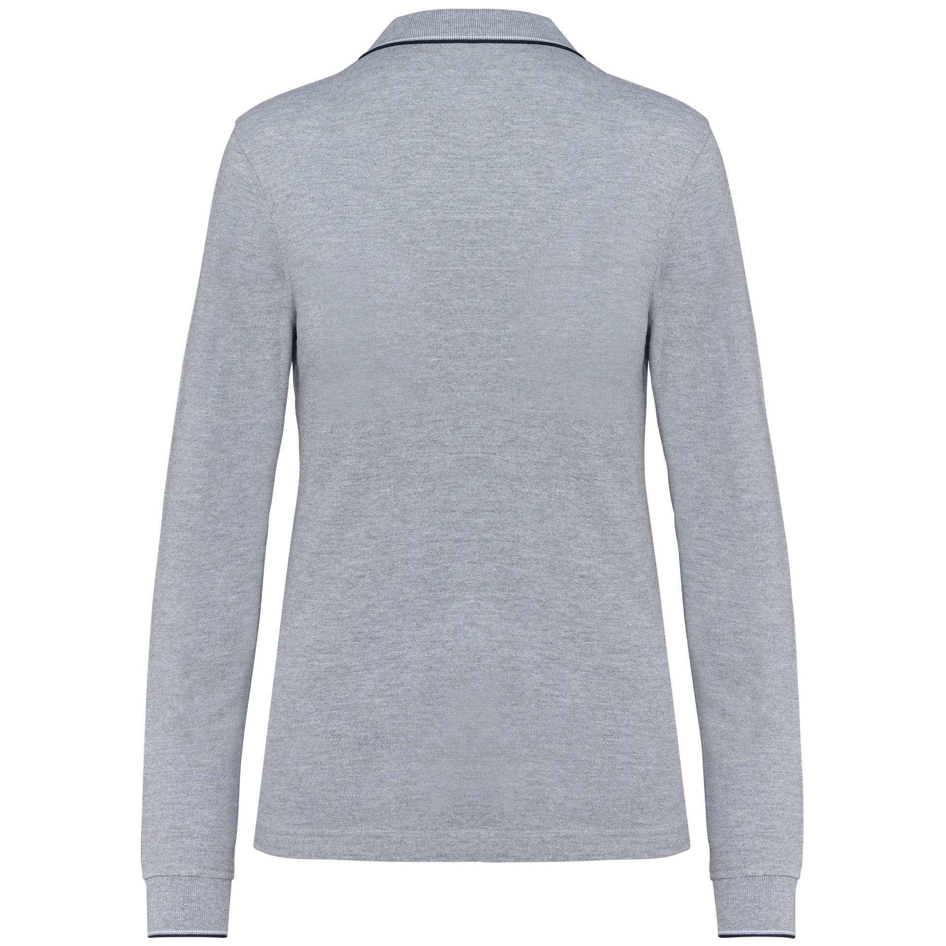 Langarm-Polohemd aus Piqué für Damen