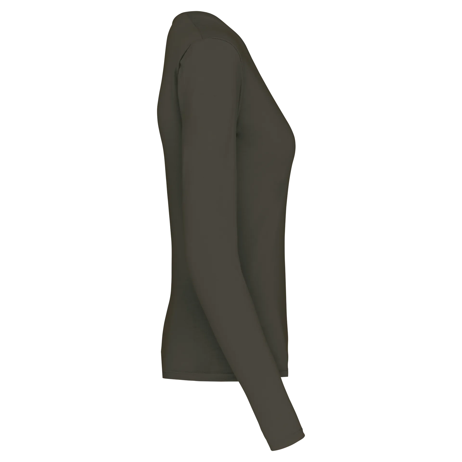 Damen-Langarmshirt mit V-Ausschnitt