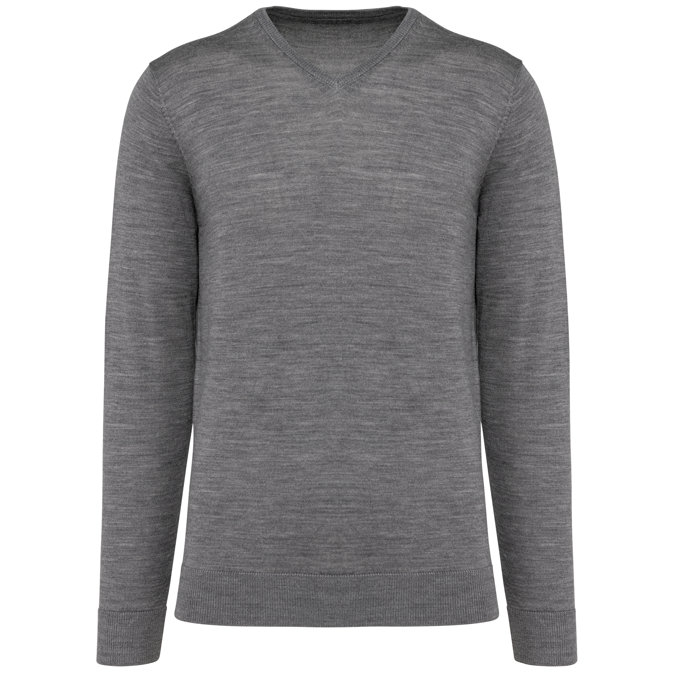 Merino-Herrenpullover mit V-Ausschnitt