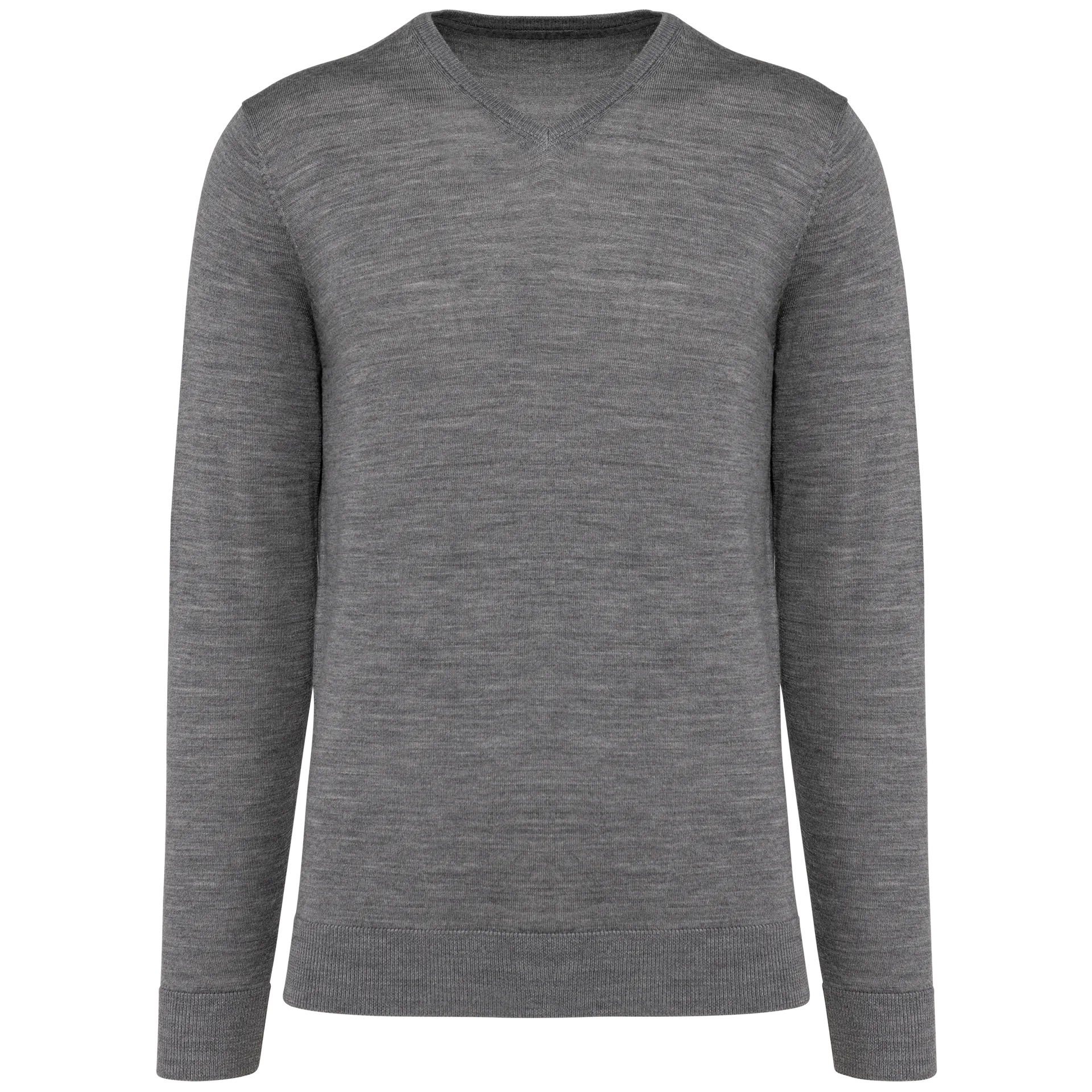 Merino-Herrenpullover mit V-Ausschnitt