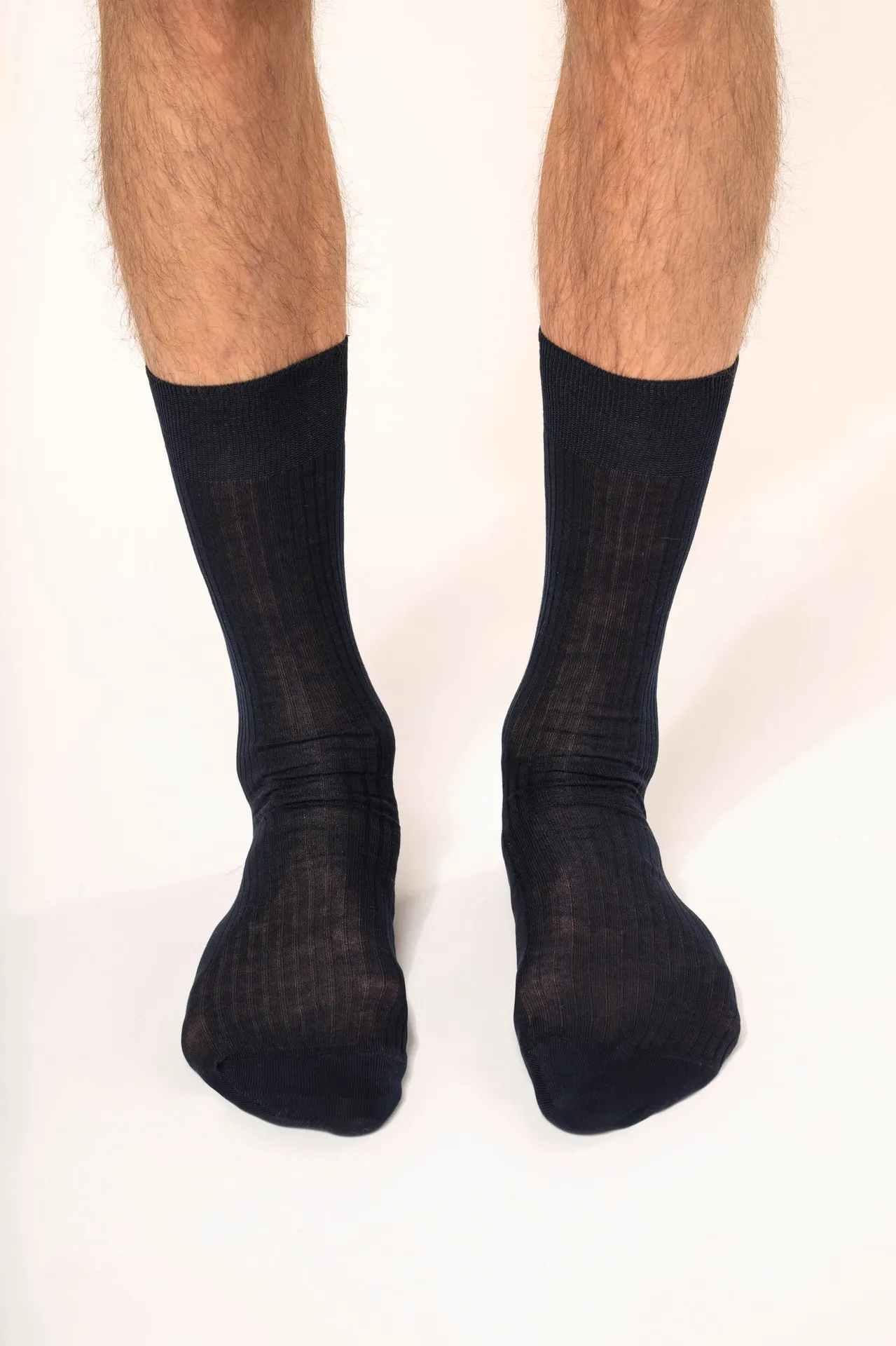 4 x 2 Fil d'Écosse Herrensocken aus Baumwollripp