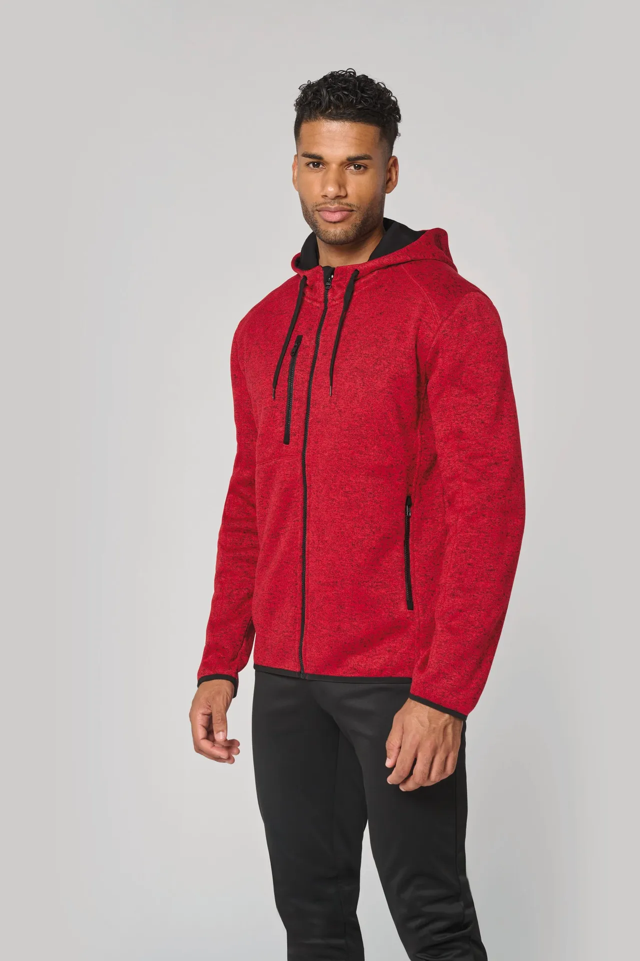 Herren-Hoodie aus Chiné