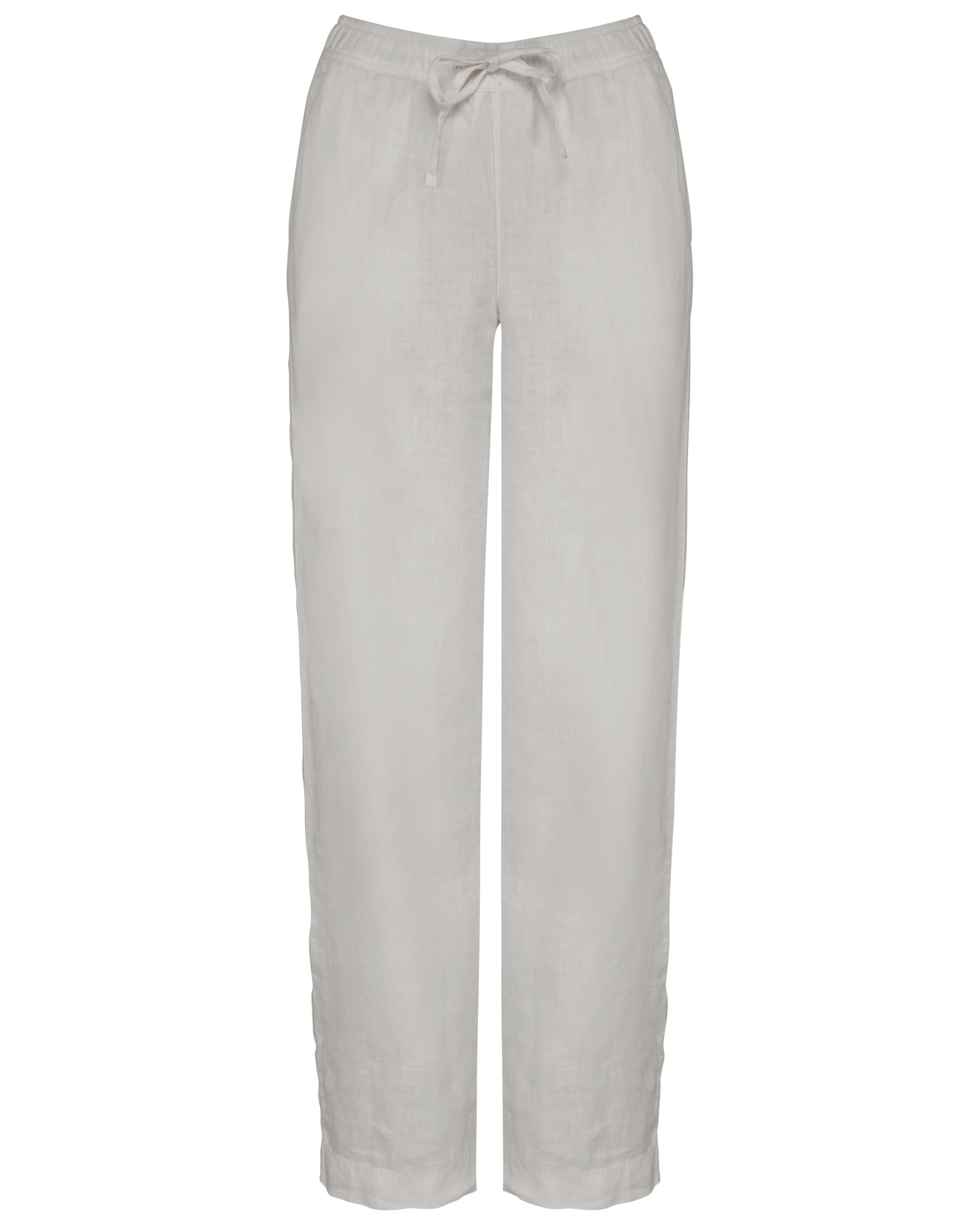 Ausgewaschene Damenhose aus Leinen