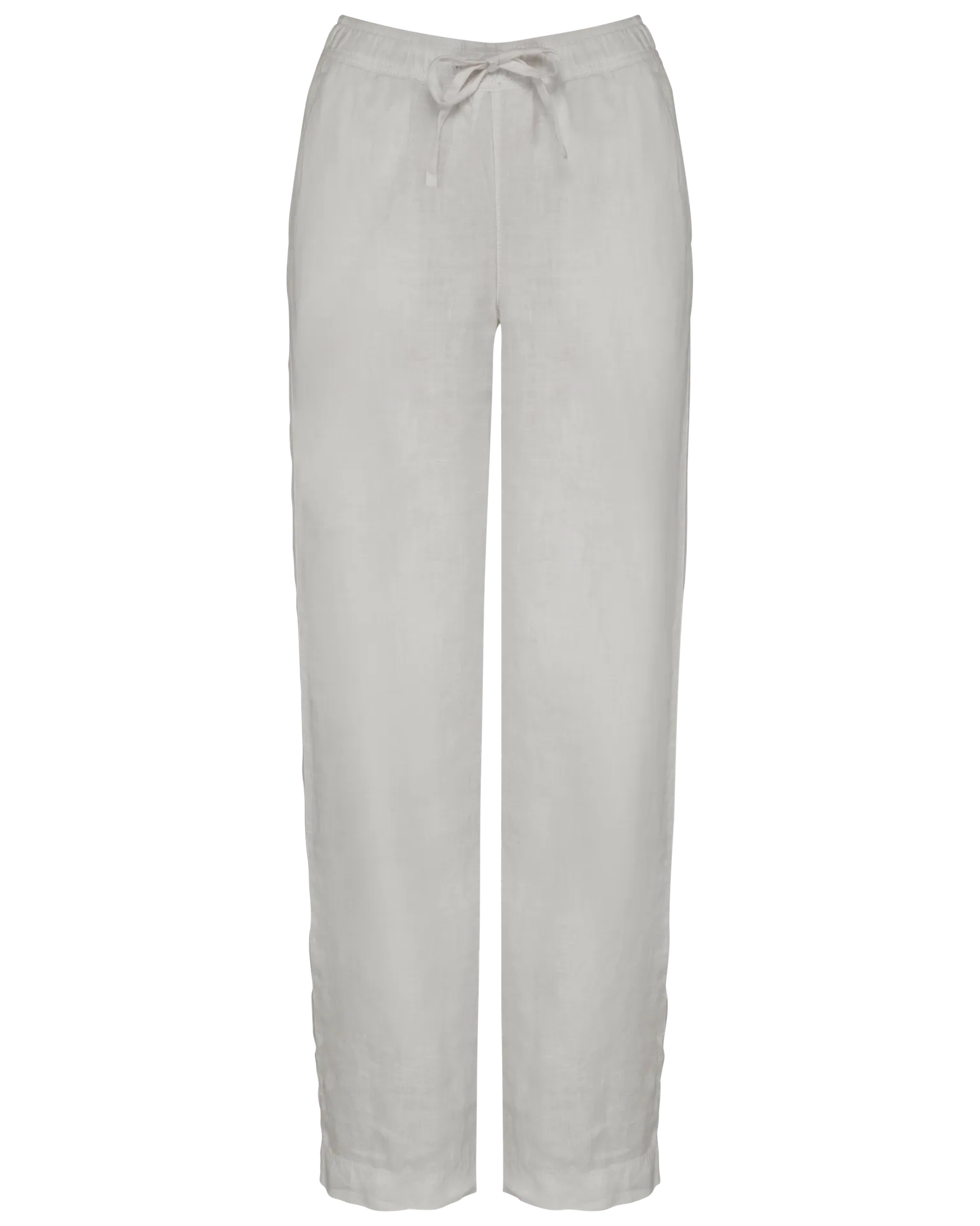 Ausgewaschene Damenhose aus Leinen