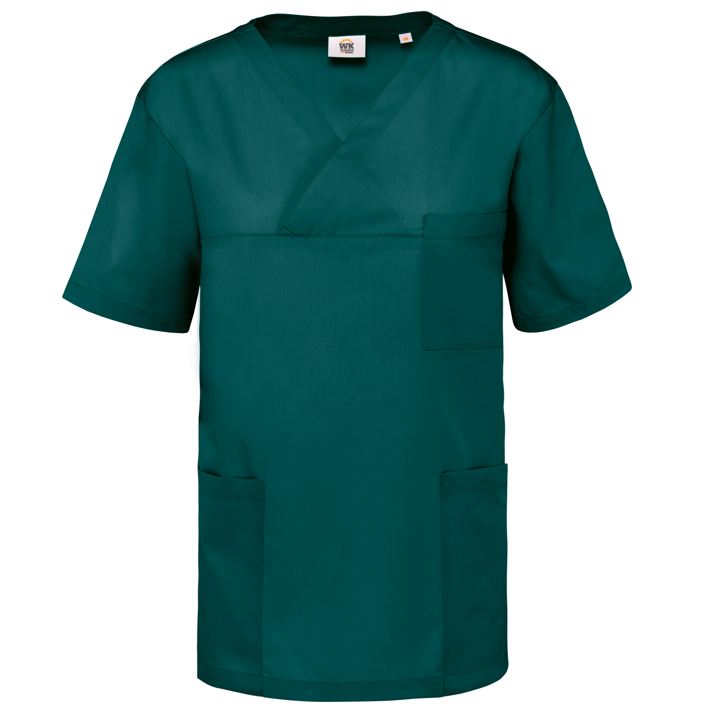 Kurzärmlige Unisex-Tunika aus Baumwollpolyester