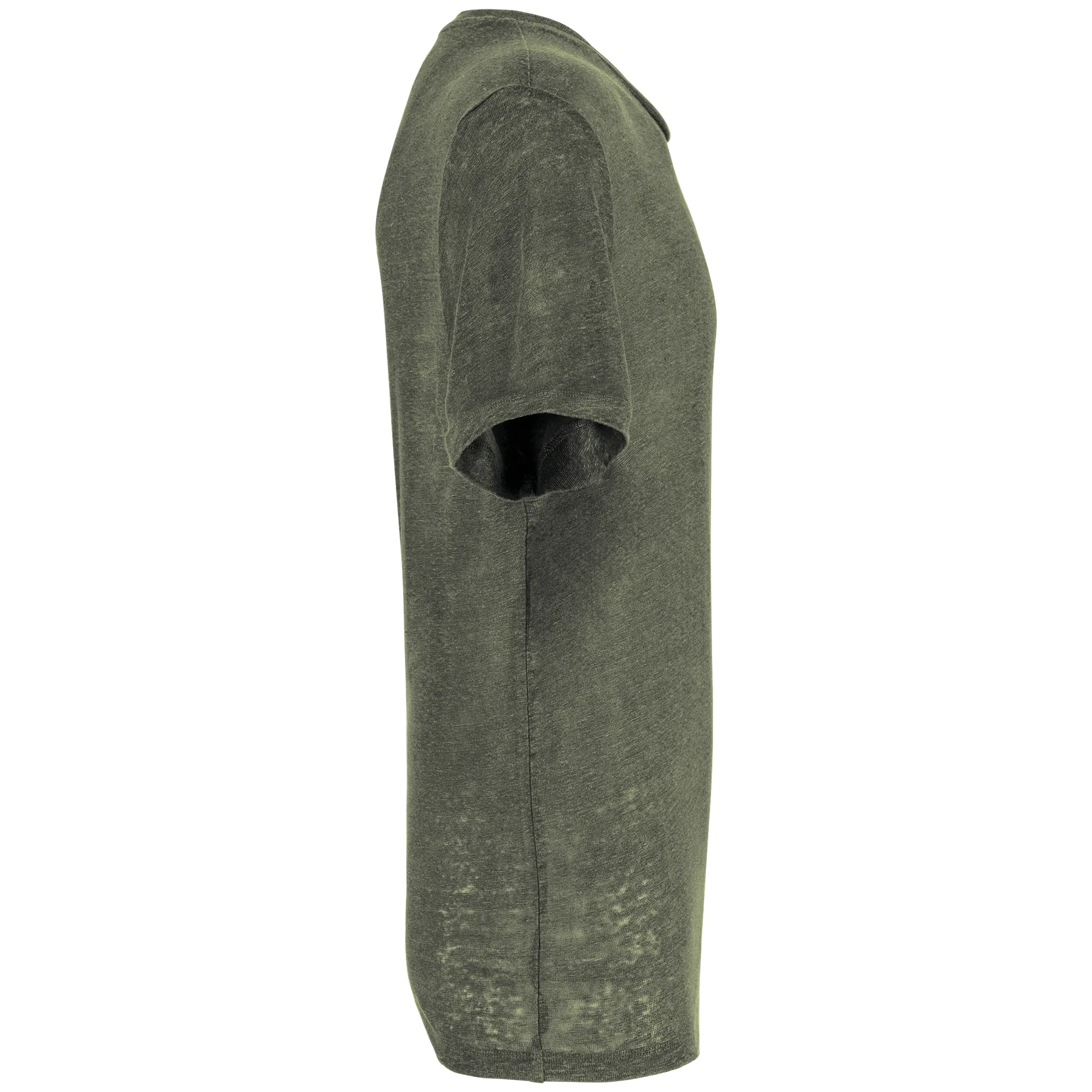 Herren-T-Shirt aus Leinen mit Rundhalsausschnitt