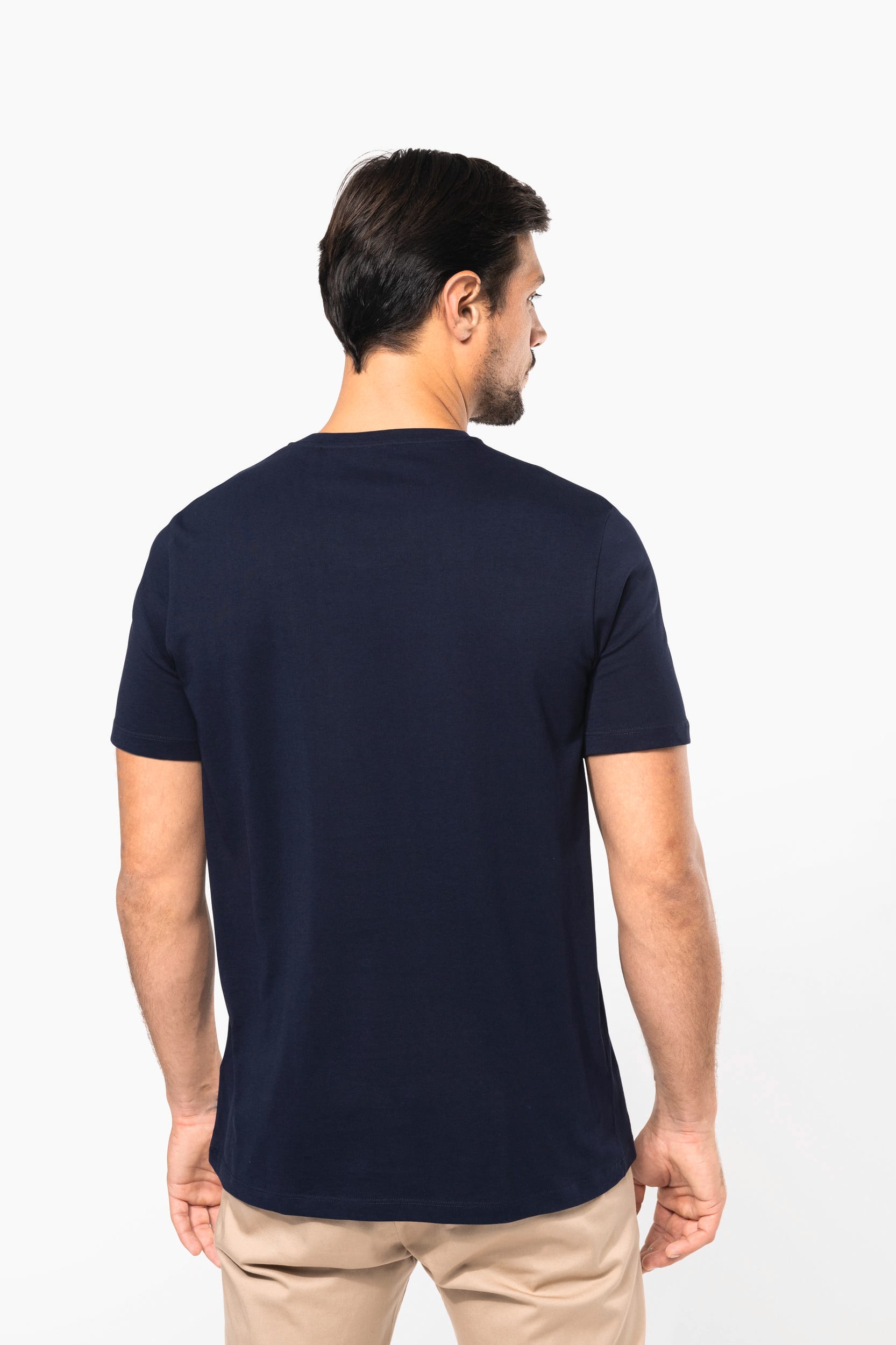 Supima® Herren-T-Shirt mit V-Ausschnitt und kurzen Ärmeln