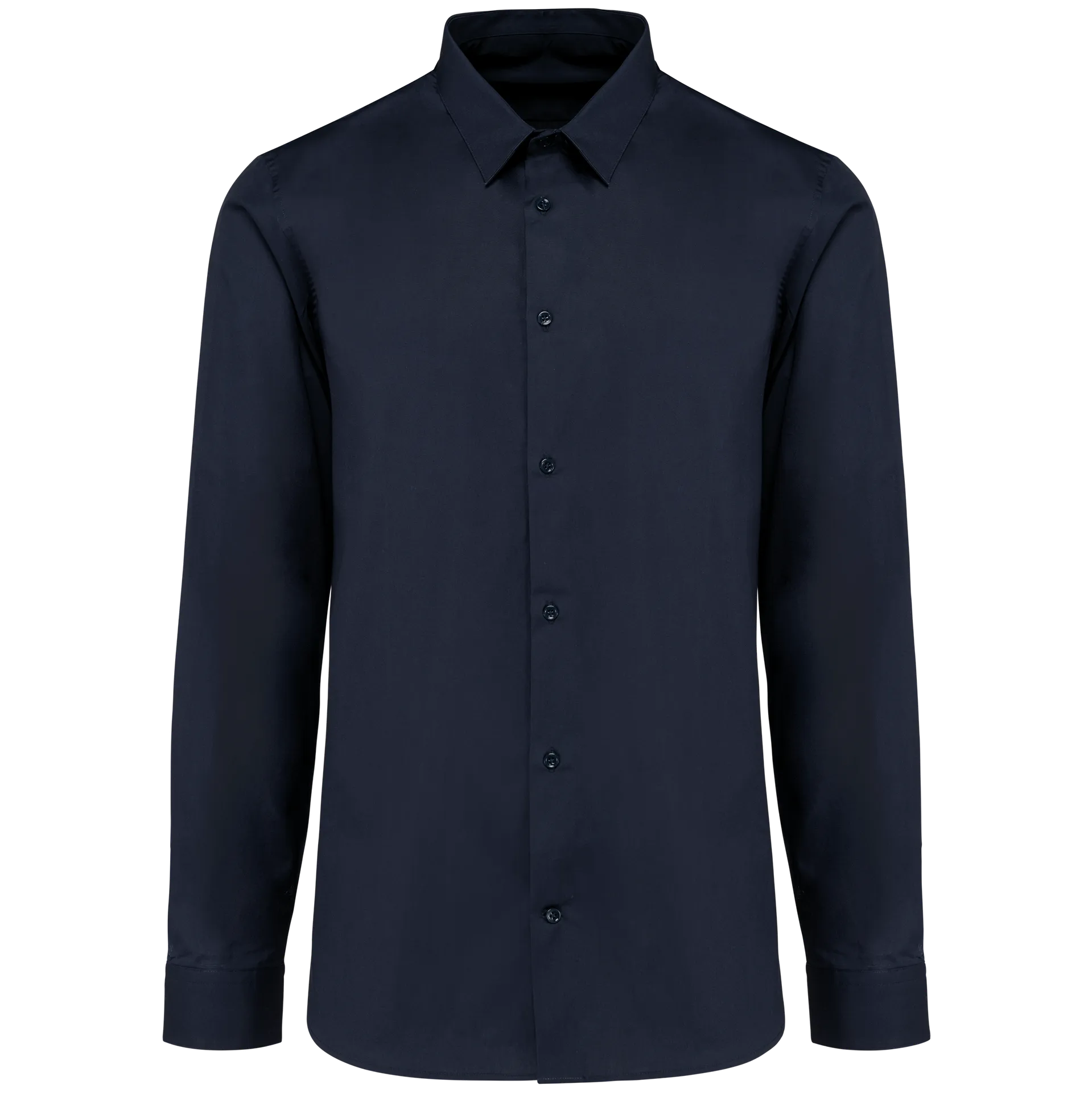 Popeline-Hemd für Herren mit langen Ärmeln