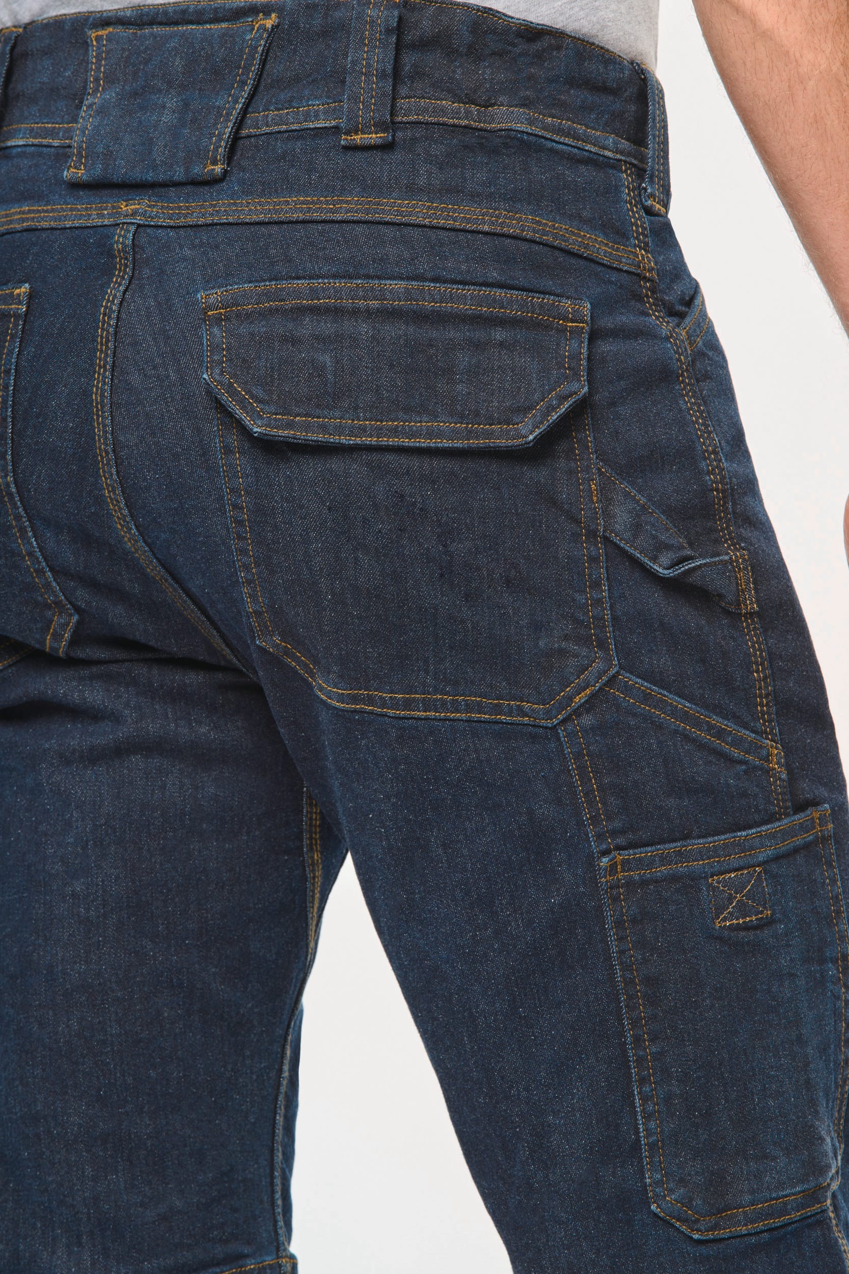 Denim-Bermuda-Shorts mit mehreren Taschen, für Herren Denim-Bermuda-Shorts mit mehreren Taschen, für Herren