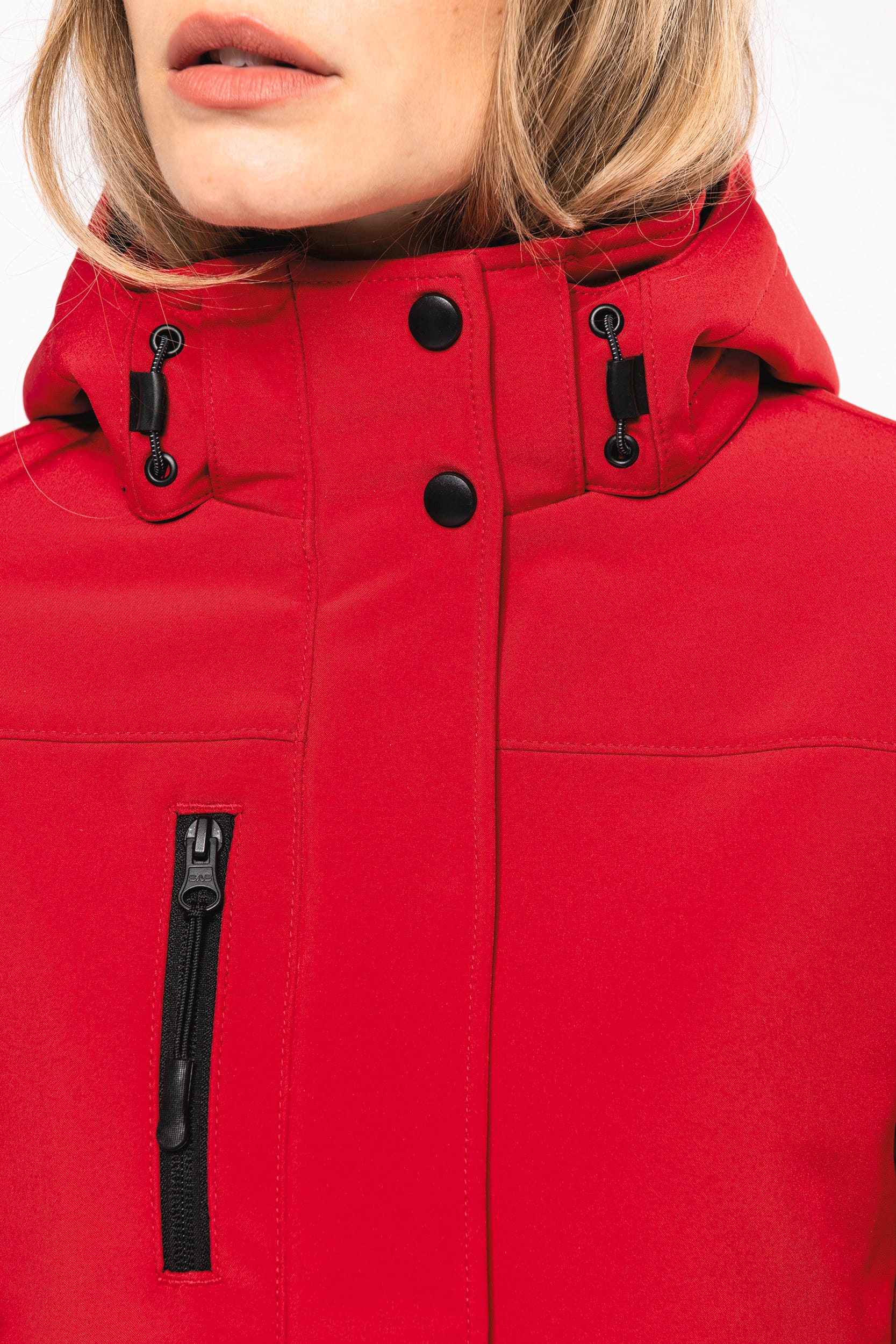 Damenparka Softshell wattiert mit Kapuze