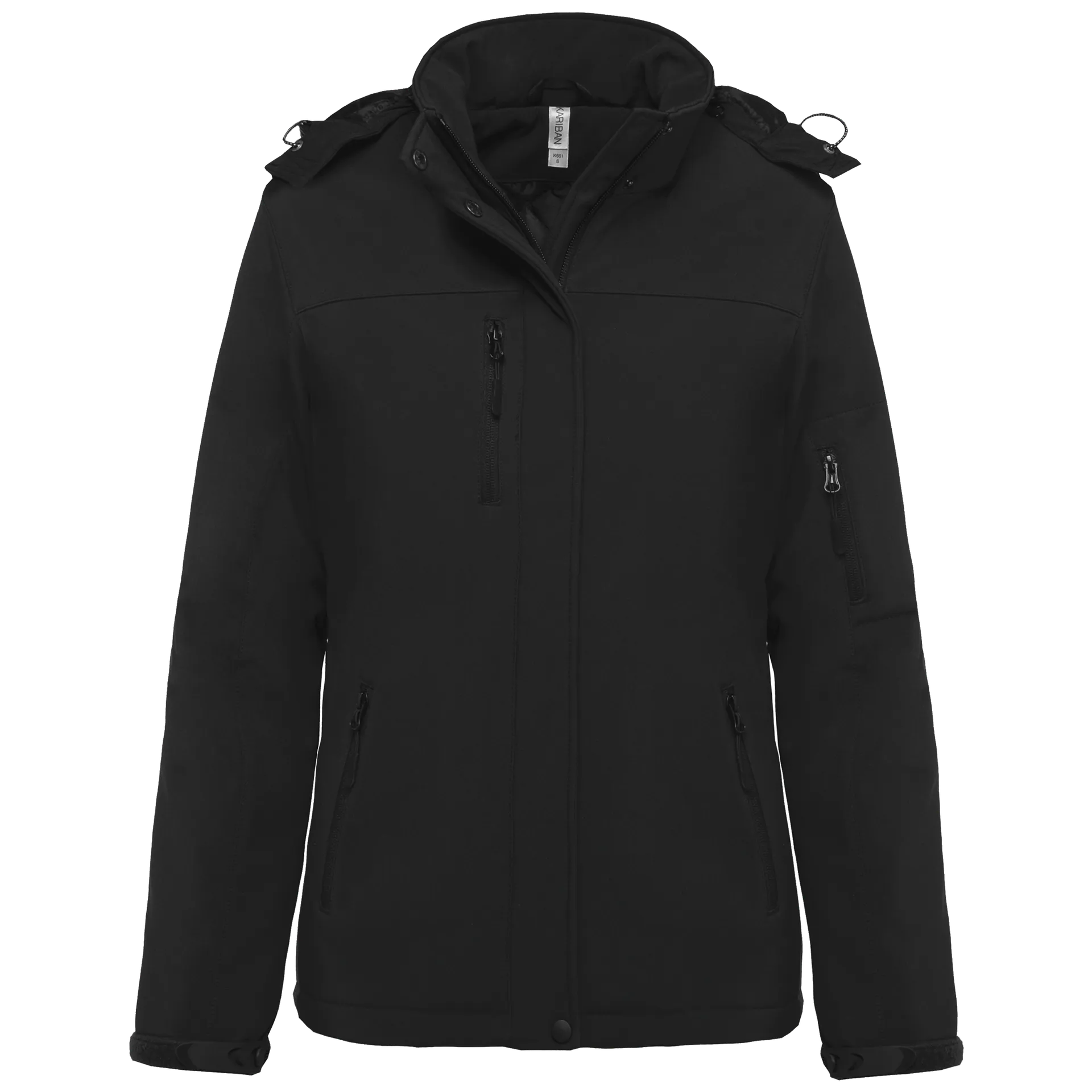 Damenparka Softshell wattiert mit Kapuze