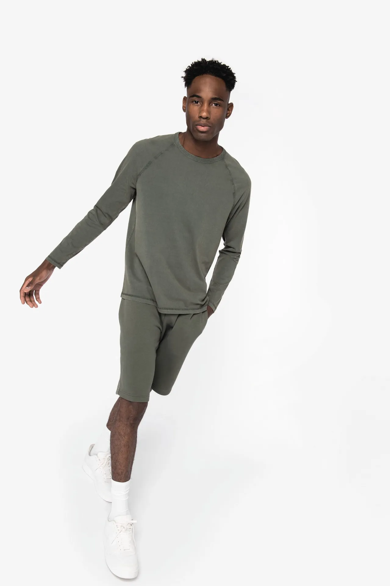 Umweltfreundliches Raglan-Langarmshirt für Herren