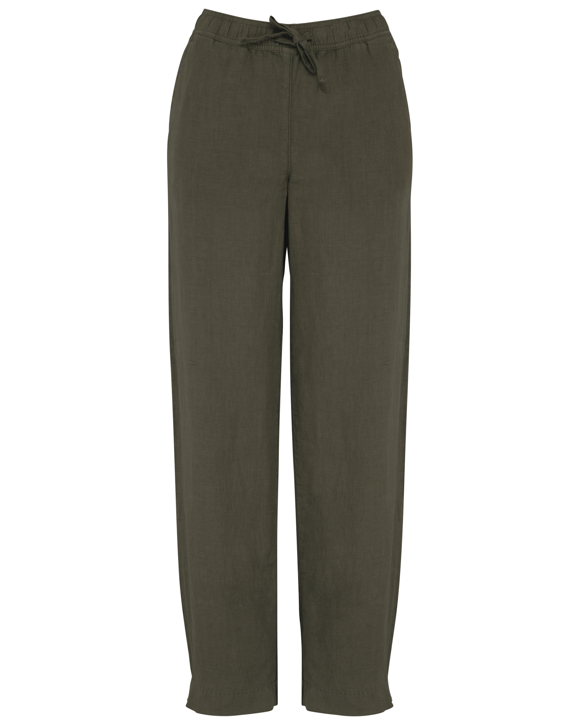Ausgewaschene Damenhose aus Leinen