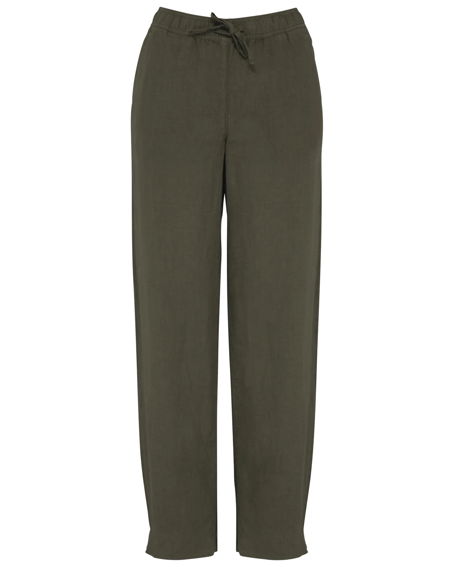 Ausgewaschene Damenhose aus Leinen