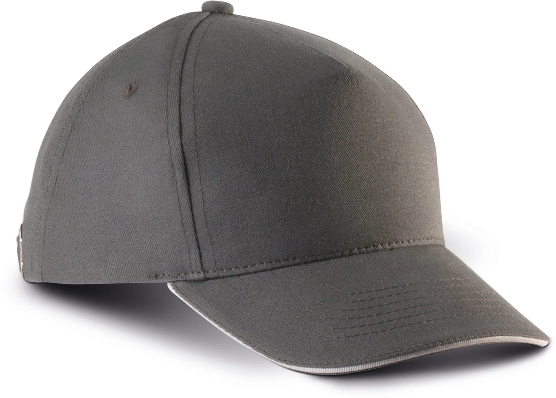 5-Panel Kinderkappe mit Kontrast-Sandwichschirm