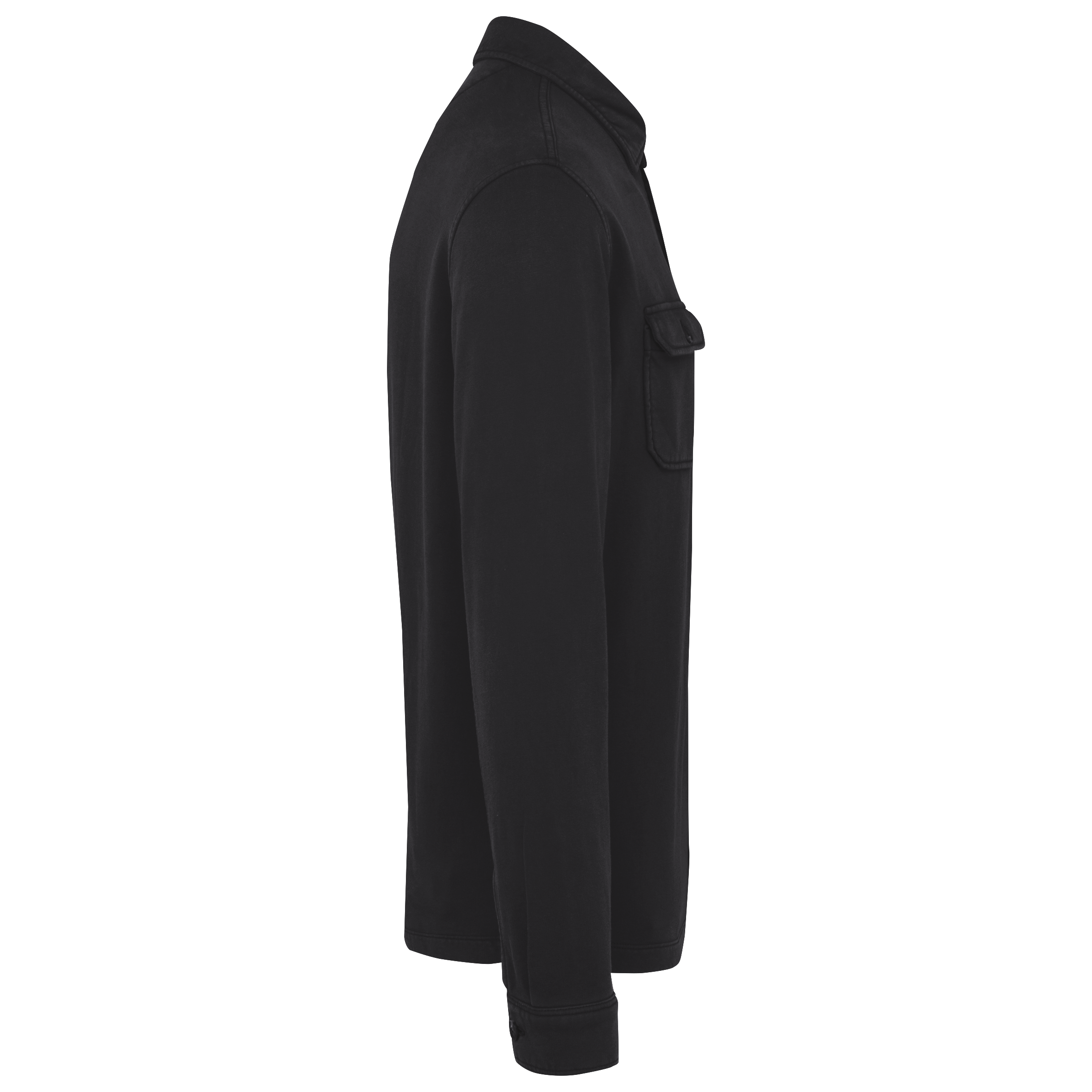 Umweltfreundliche Ausgewaschenes Herren Überhemd aus gebürstetem Molton