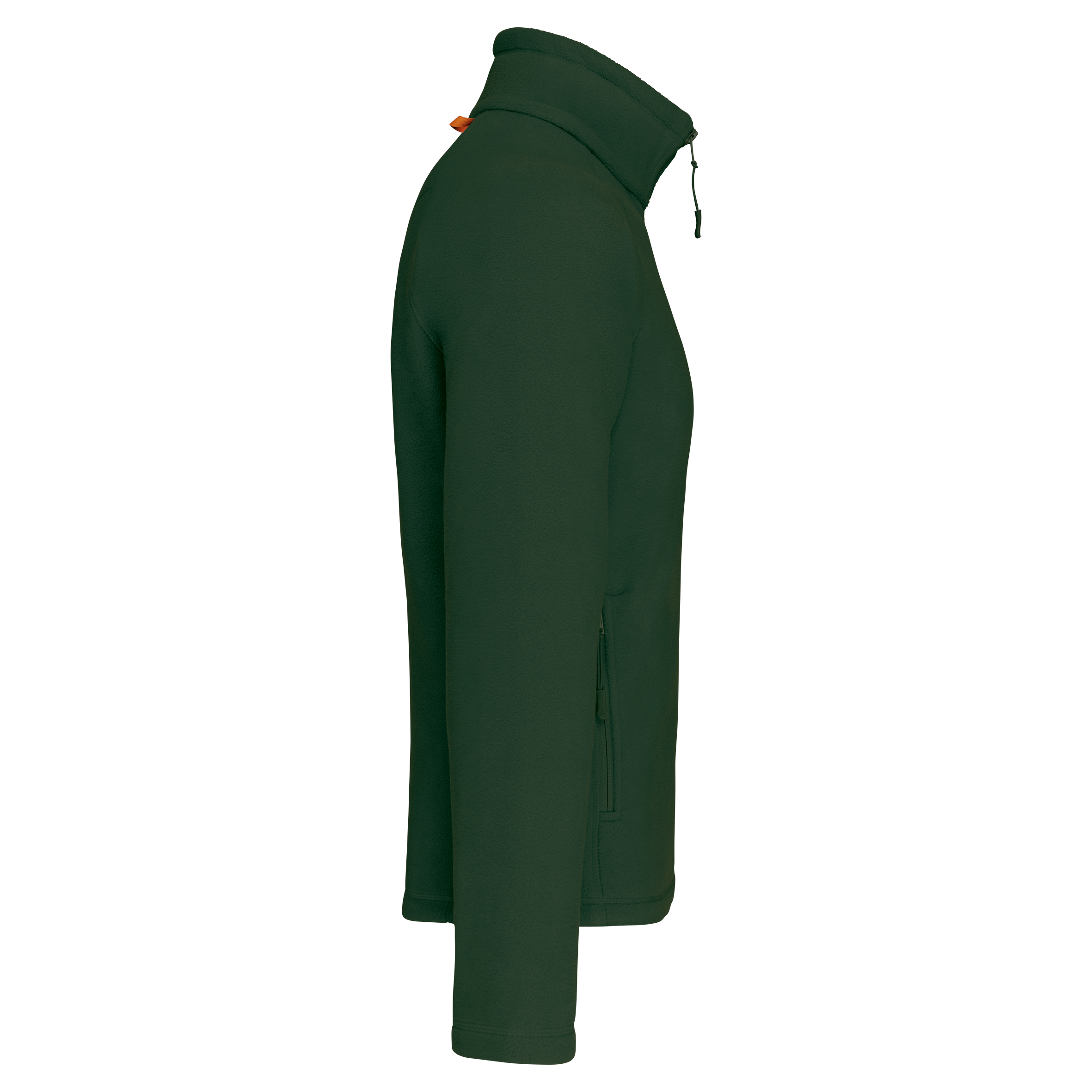 Mikrofleece-Jacke mit Reißverschluss Raglanärmel für Herren