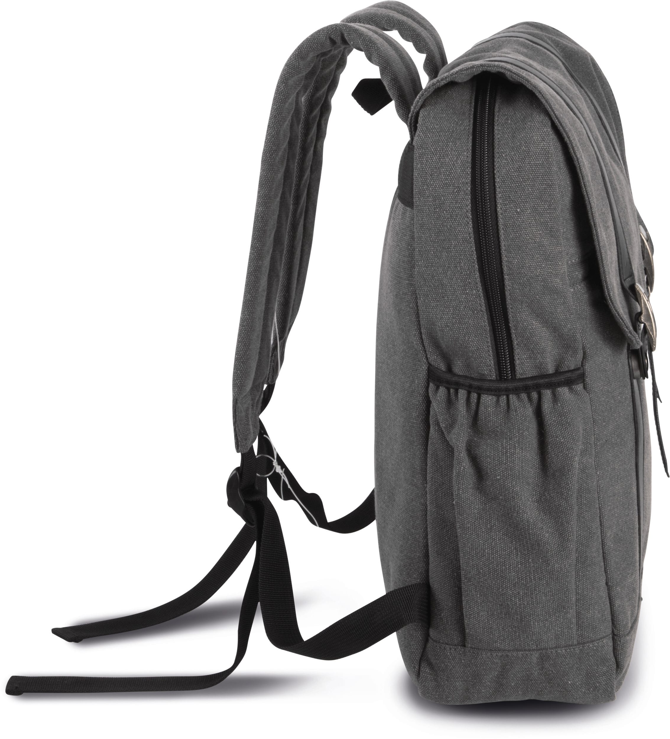 Canvas-Rucksack mit Klappe