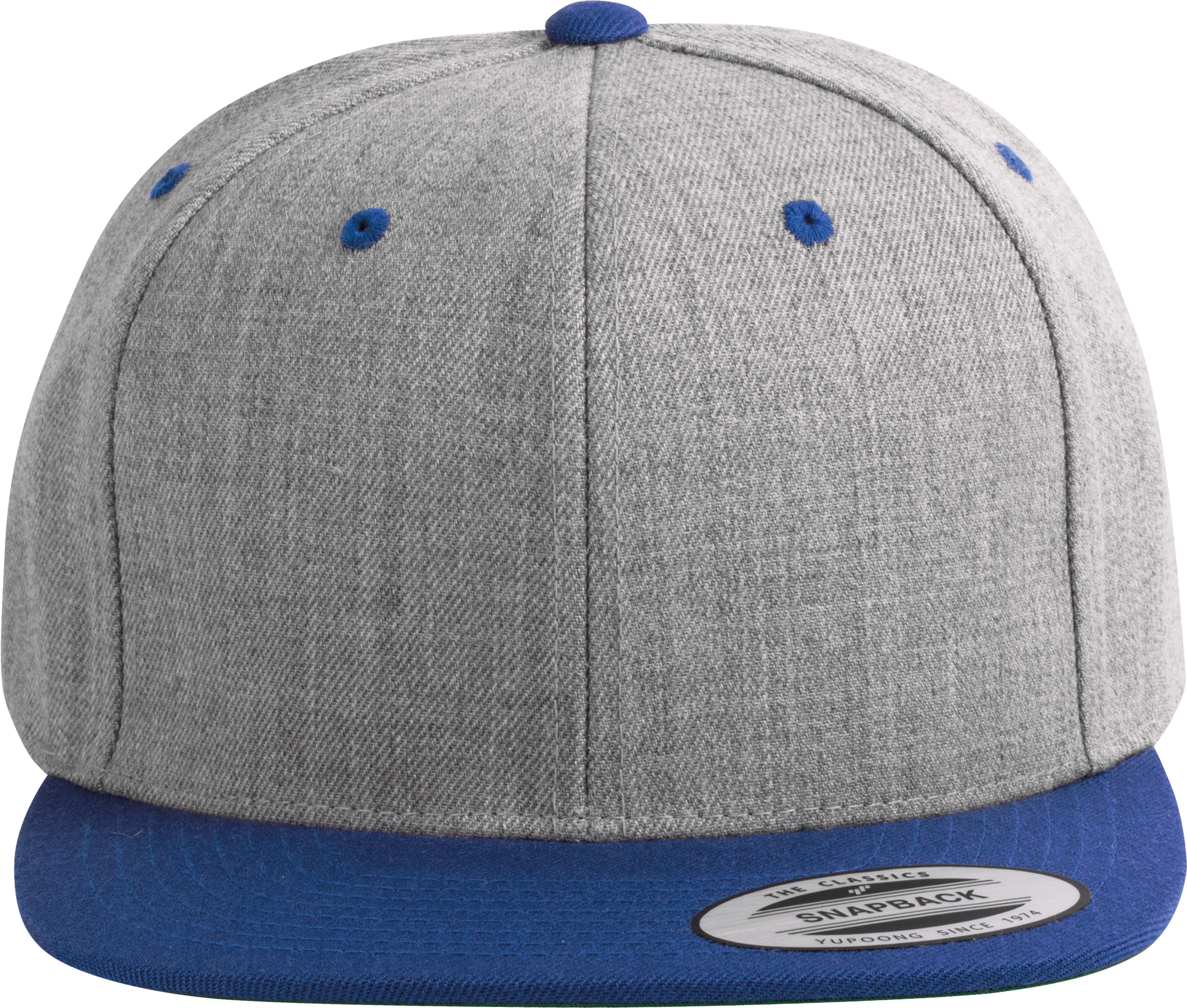 6-Panel-Kappe, flacher Schirm