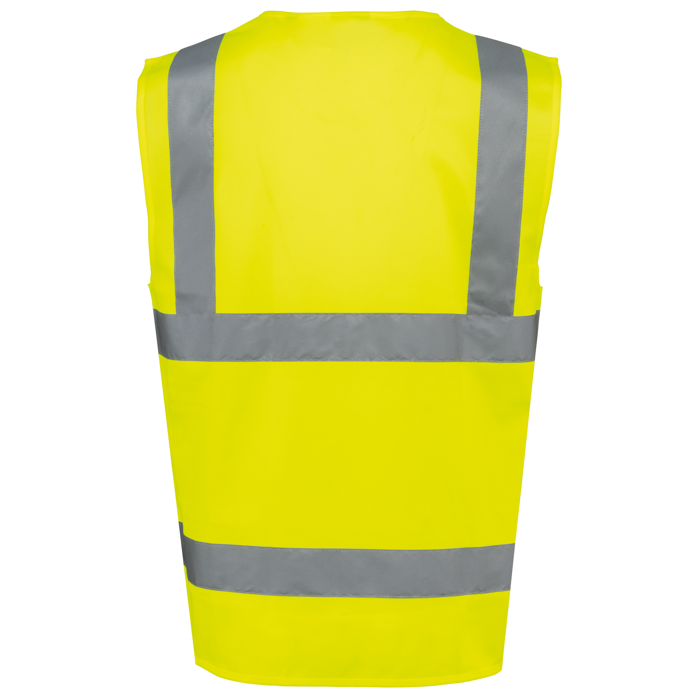 Recycelte HI-VIS SICHERHEITSWESTE mit Reißverschluss