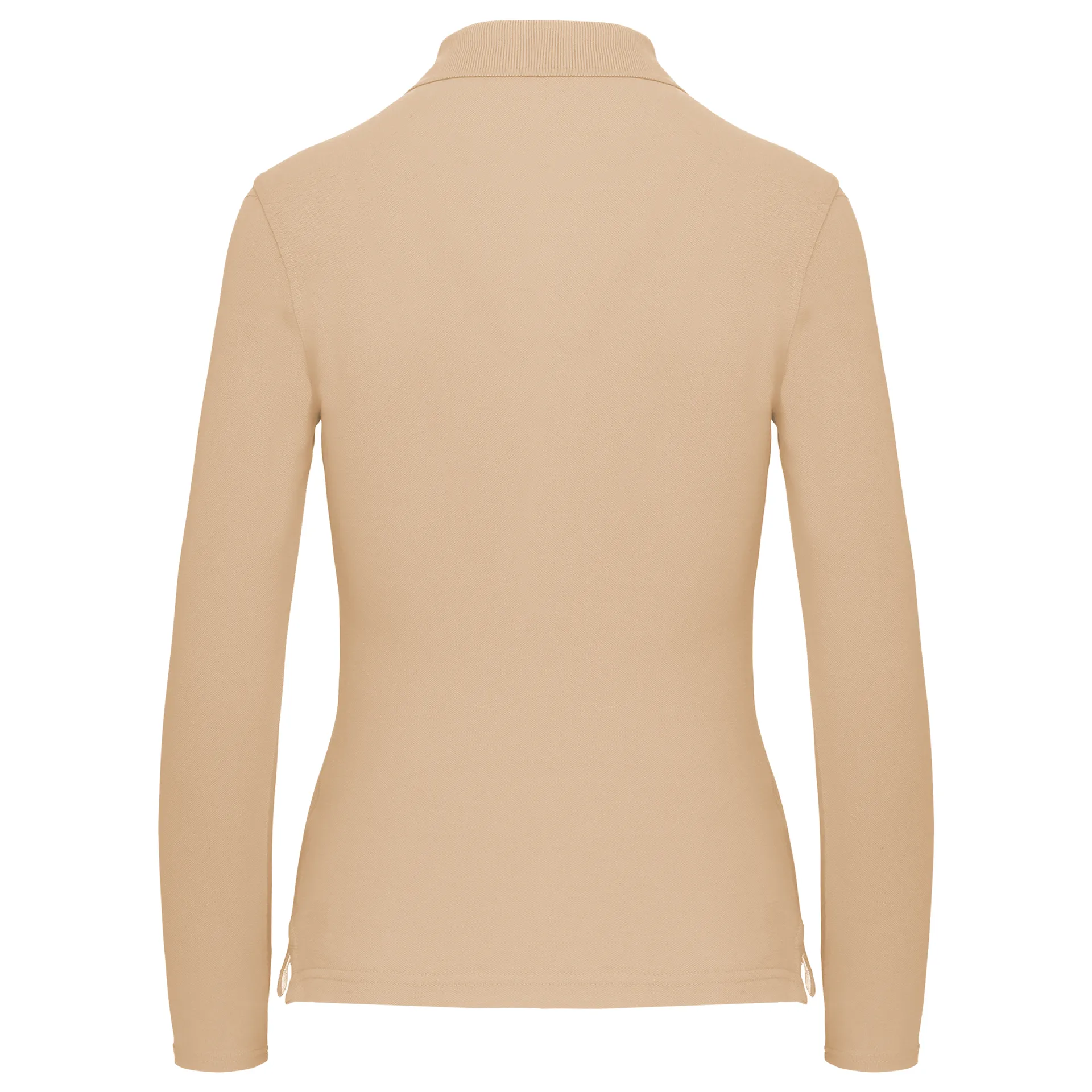 Damen Piqué Poloshirt Langarm