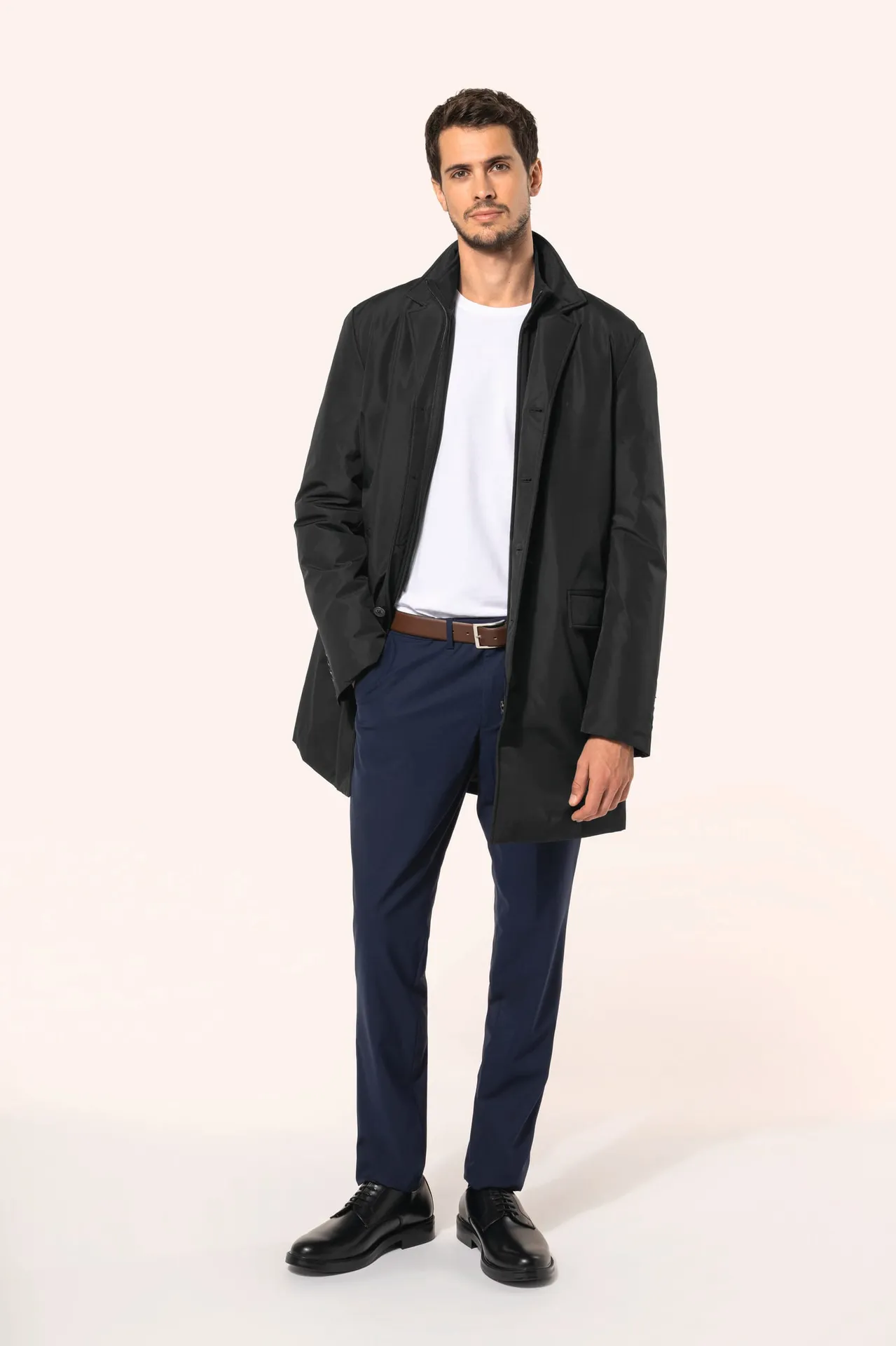 Strukturierter Herren-Trenchcoat