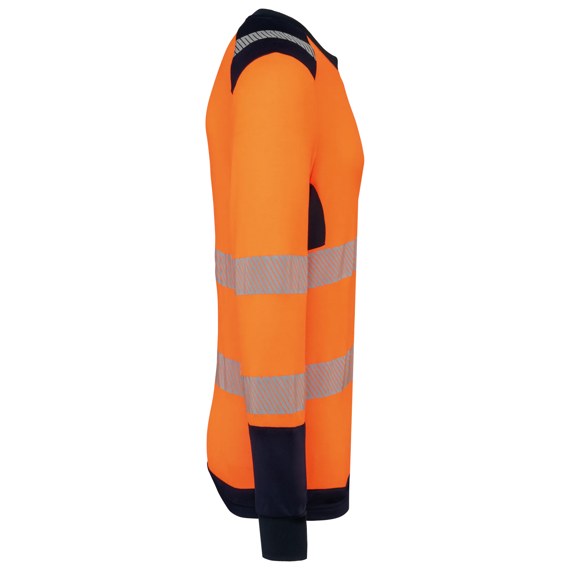 Recyceltes Sicherheits-T-Shirt mit langen Ärmeln