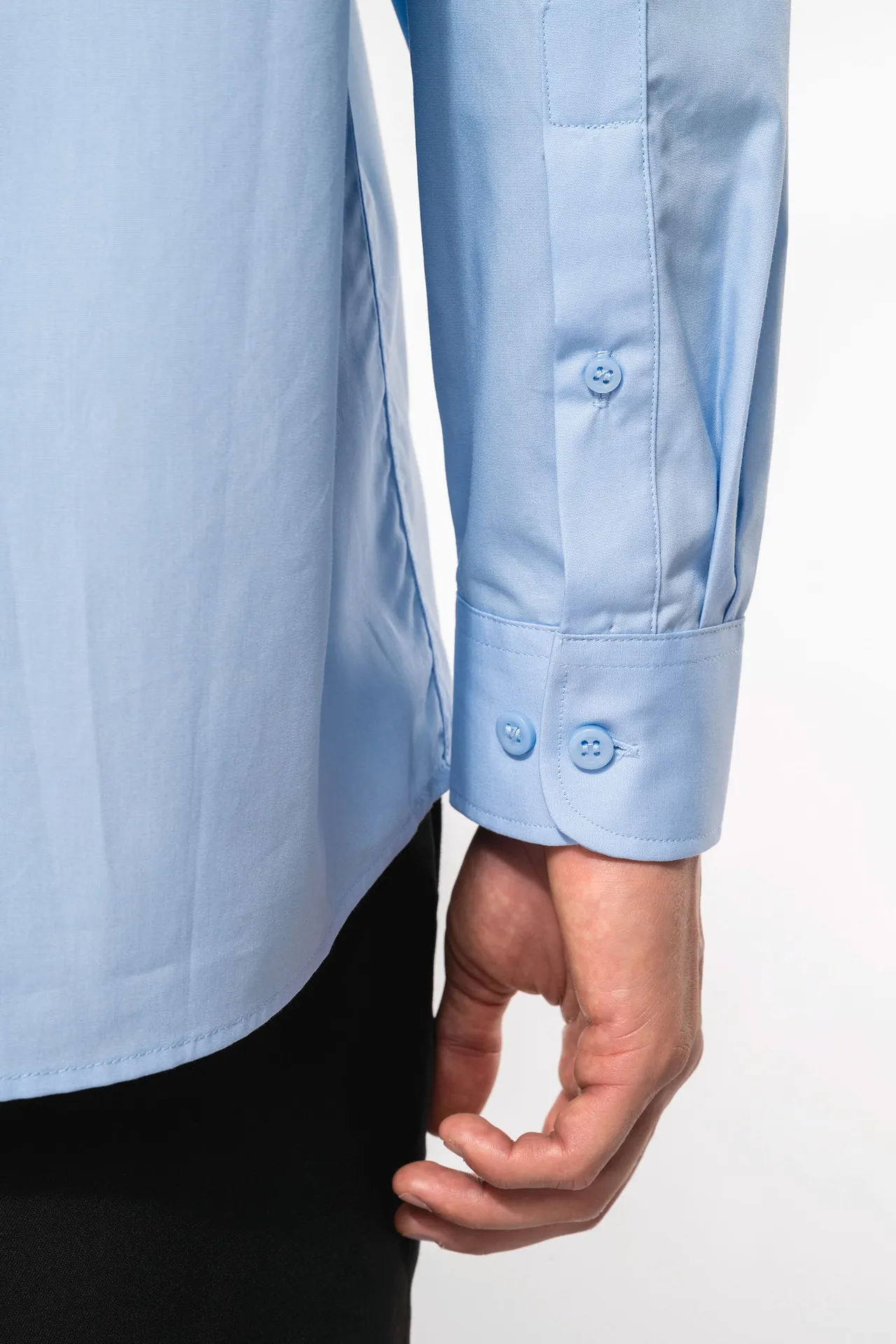 Herren Popelinehemd Langarm