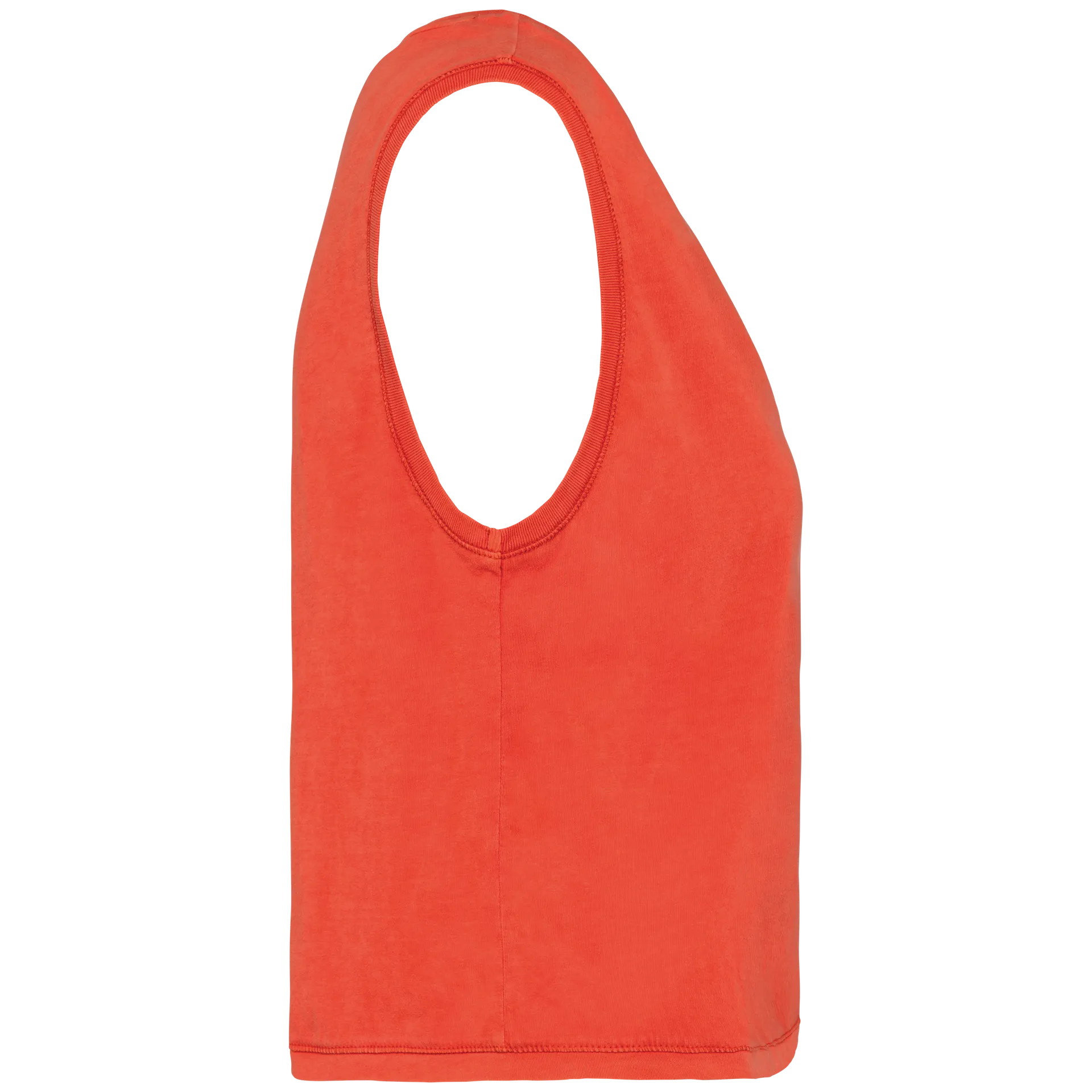 Umweltfreundliches ärmelloses Cropped Damen-T-Shirt