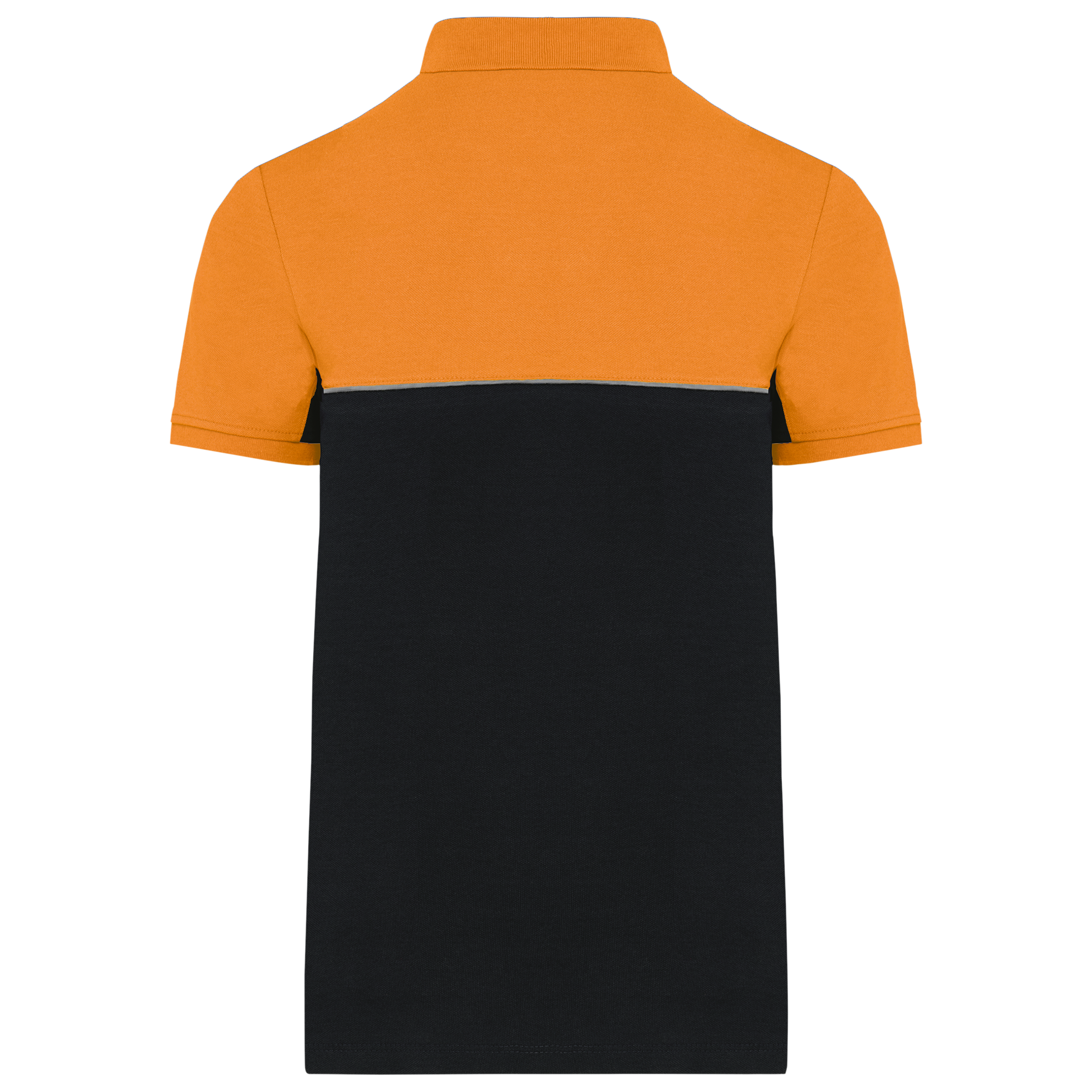 Zweifarbiges Kurzarm-Unisex-Polohemd