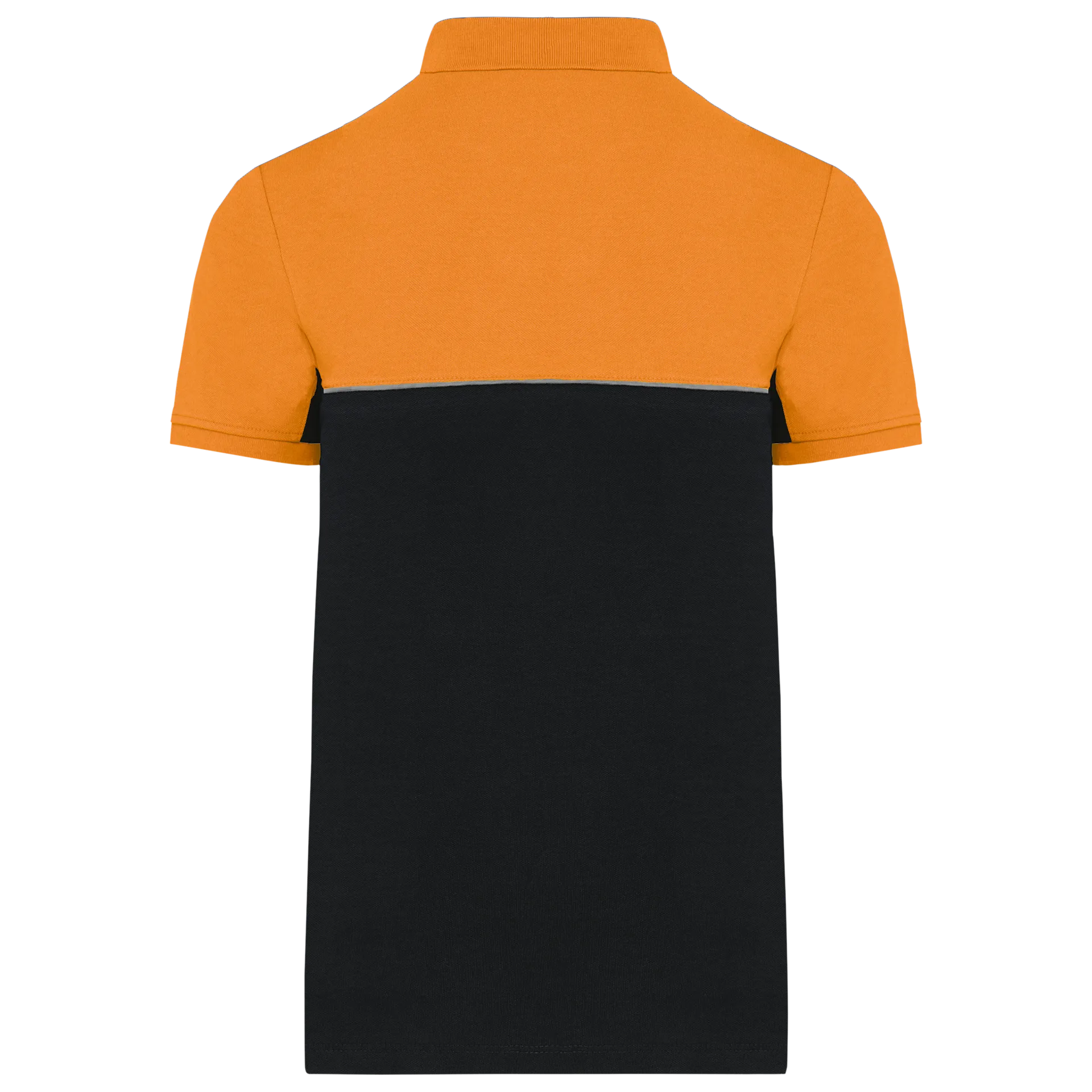 Zweifarbiges Kurzarm-Unisex-Polohemd