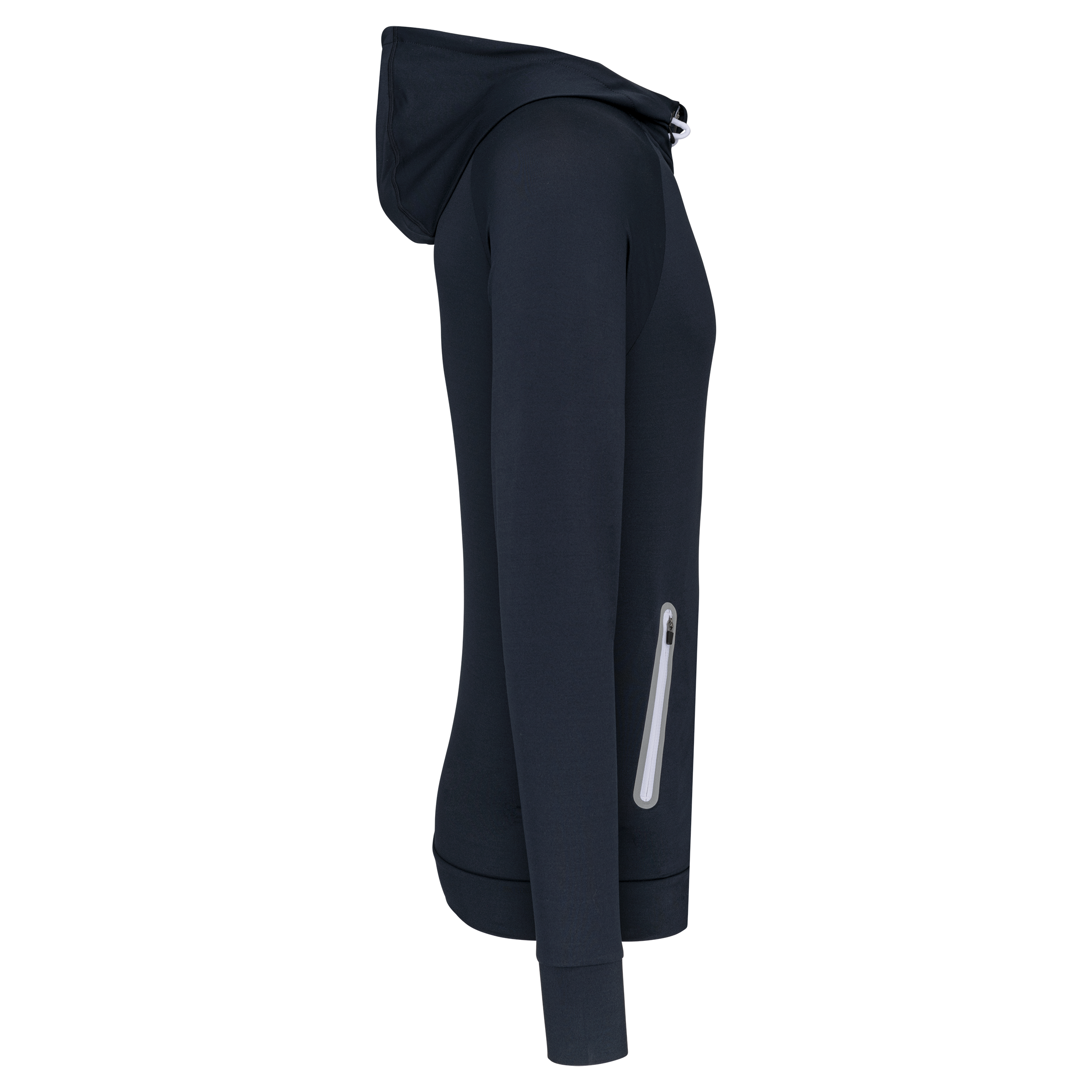 Kapuzen-Sweatshirt 1/4 Sport-Reißverschluss Unisex