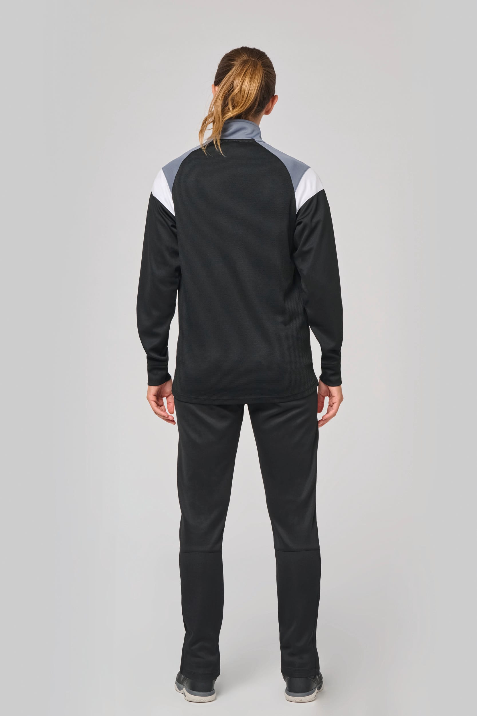 Unisex Trainings-Sweatshirt mit 1/4 Reißverschluss