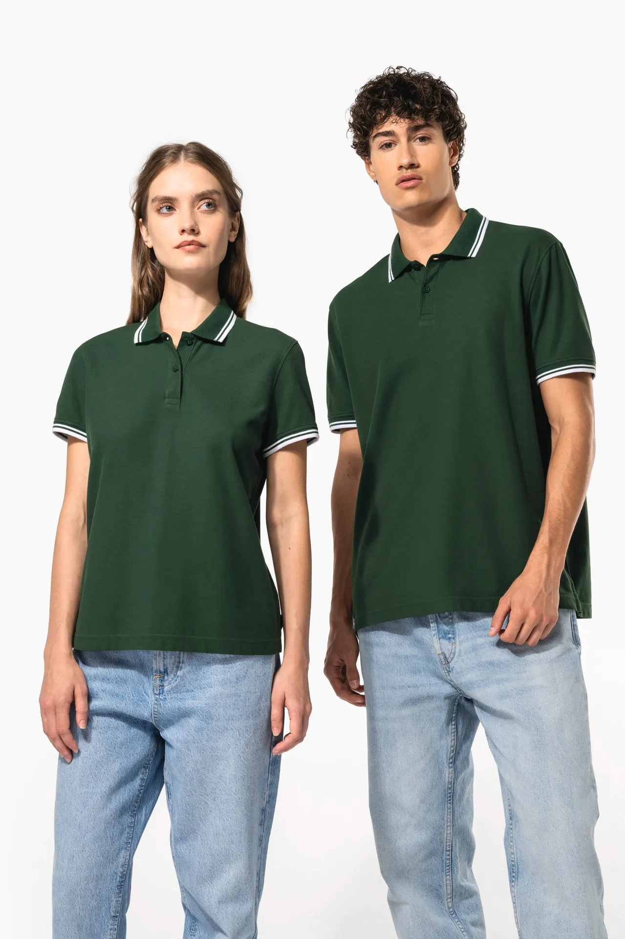 Herren Poloshirt mit kurzen Ärmeln und kontrastfarbenen Paspeln