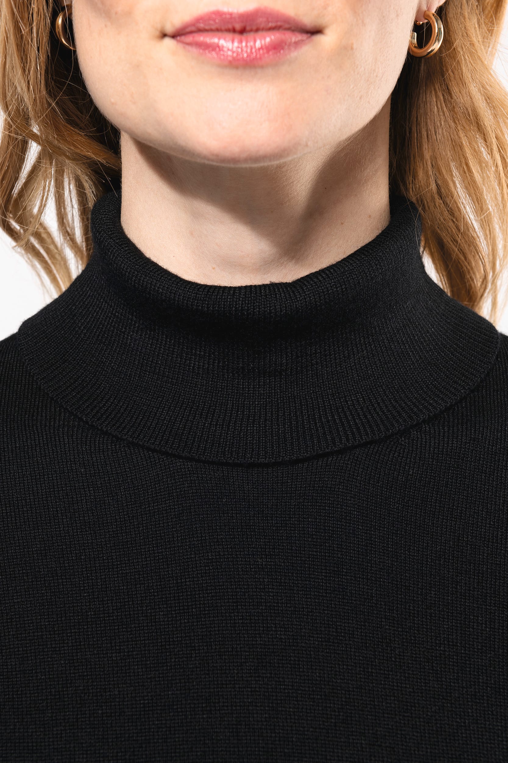 Merino-Damenpullover mit Rollkragen