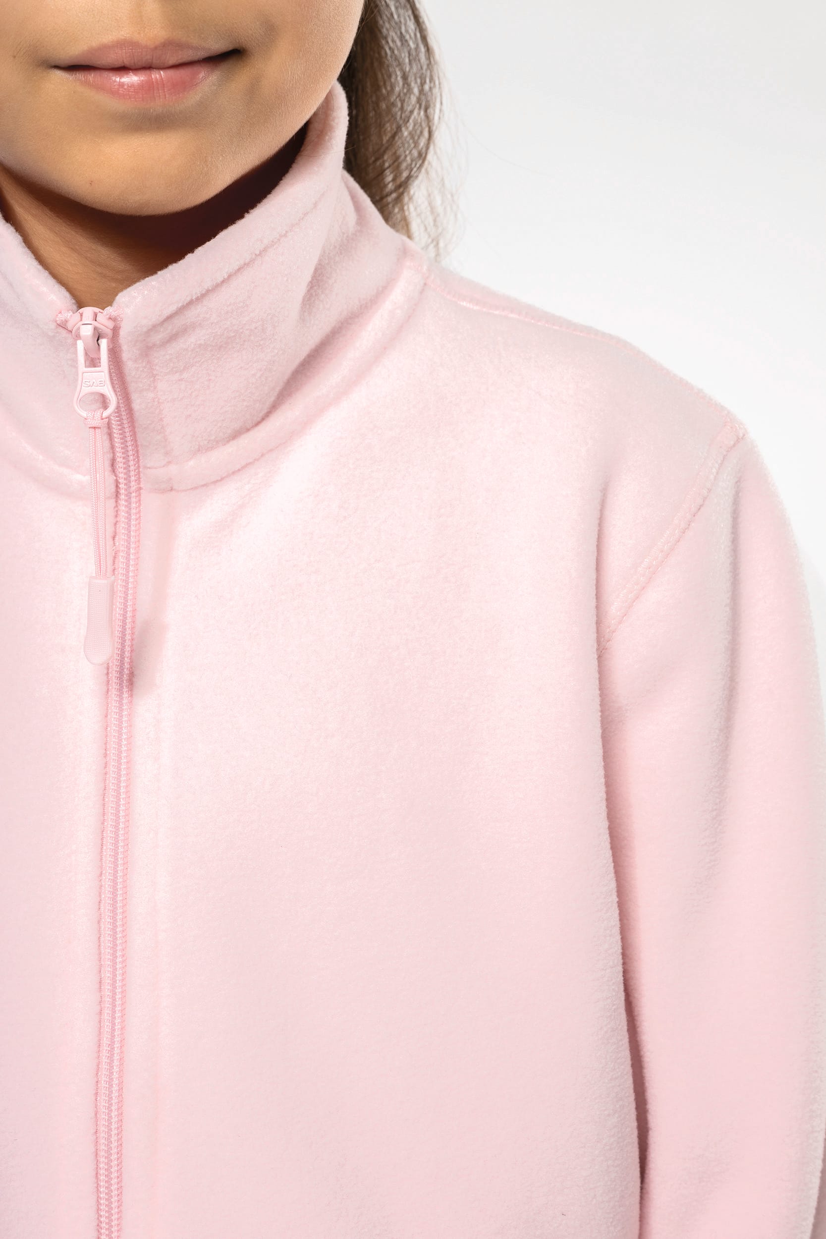 Mikrofleece-Jacke mit Reißverschluss für Kinder