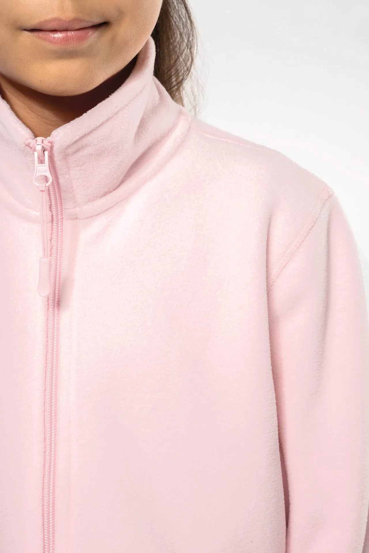 Mikrofleece-Jacke mit Reißverschluss für Kinder