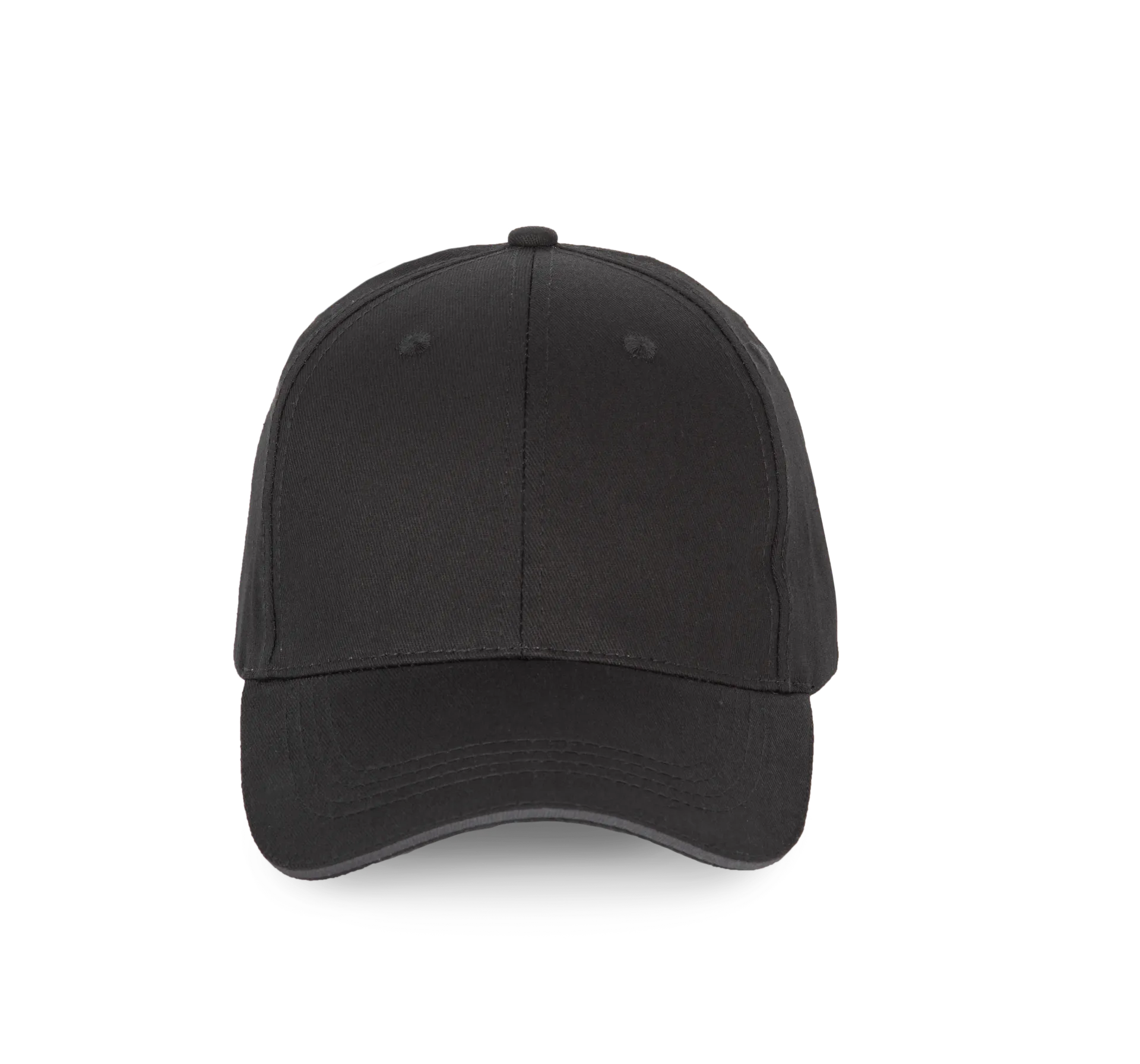 6-Panel-Kappe mit Kontrast-Sandwichschirm